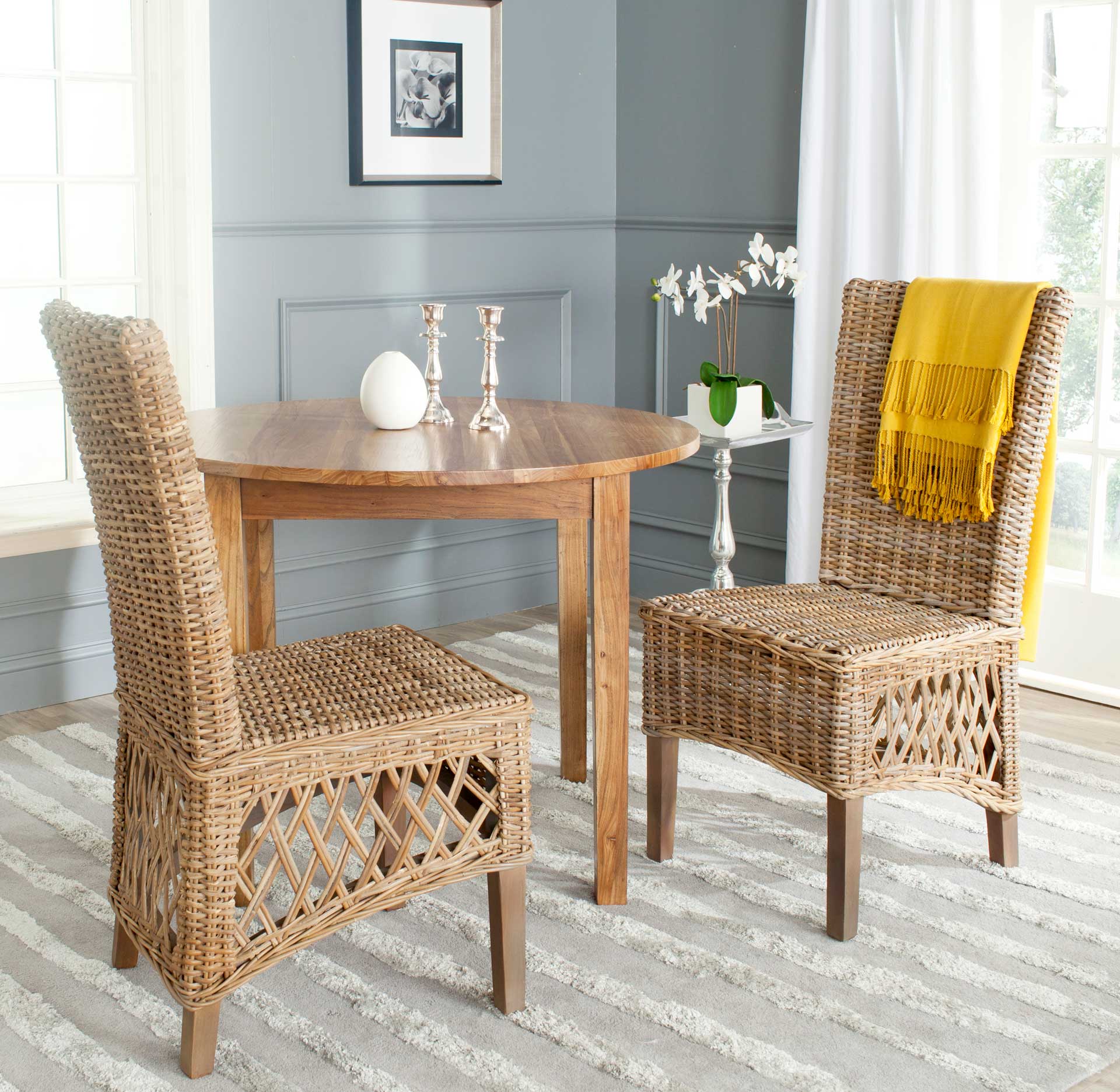 Sublime Rattan Side Chair Natural (Set of 2) - Image 6