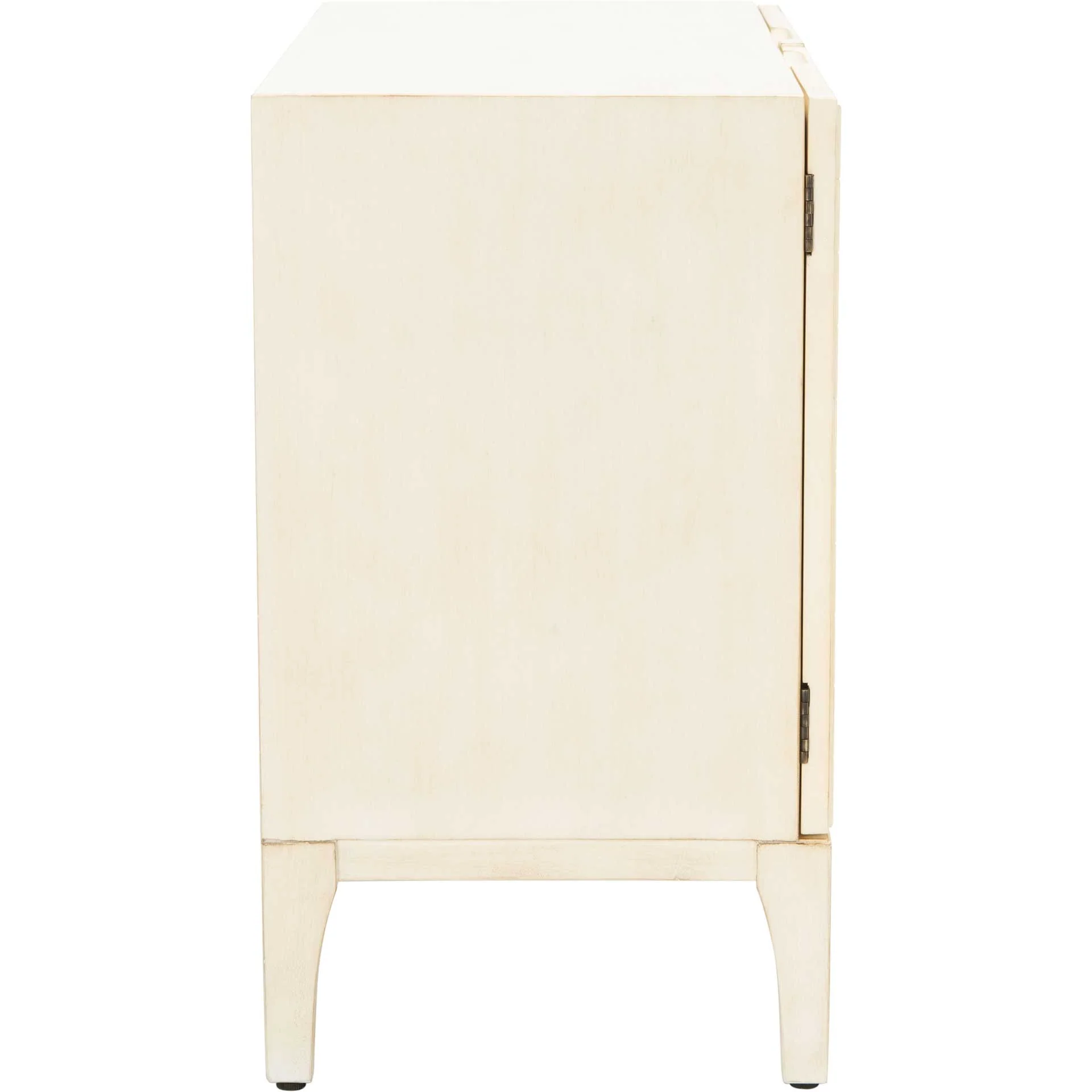Sumatra 2 Door 1 Shelf Chest Antique White - Image 2