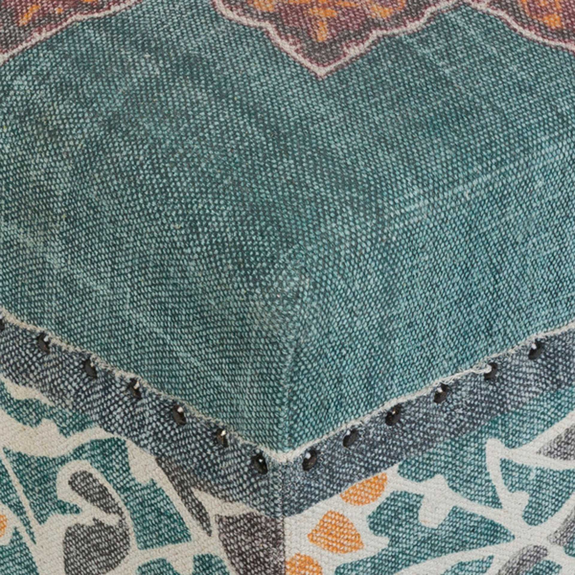 Sumatra Ottoman Sage/Denim/Saffron - Image 2