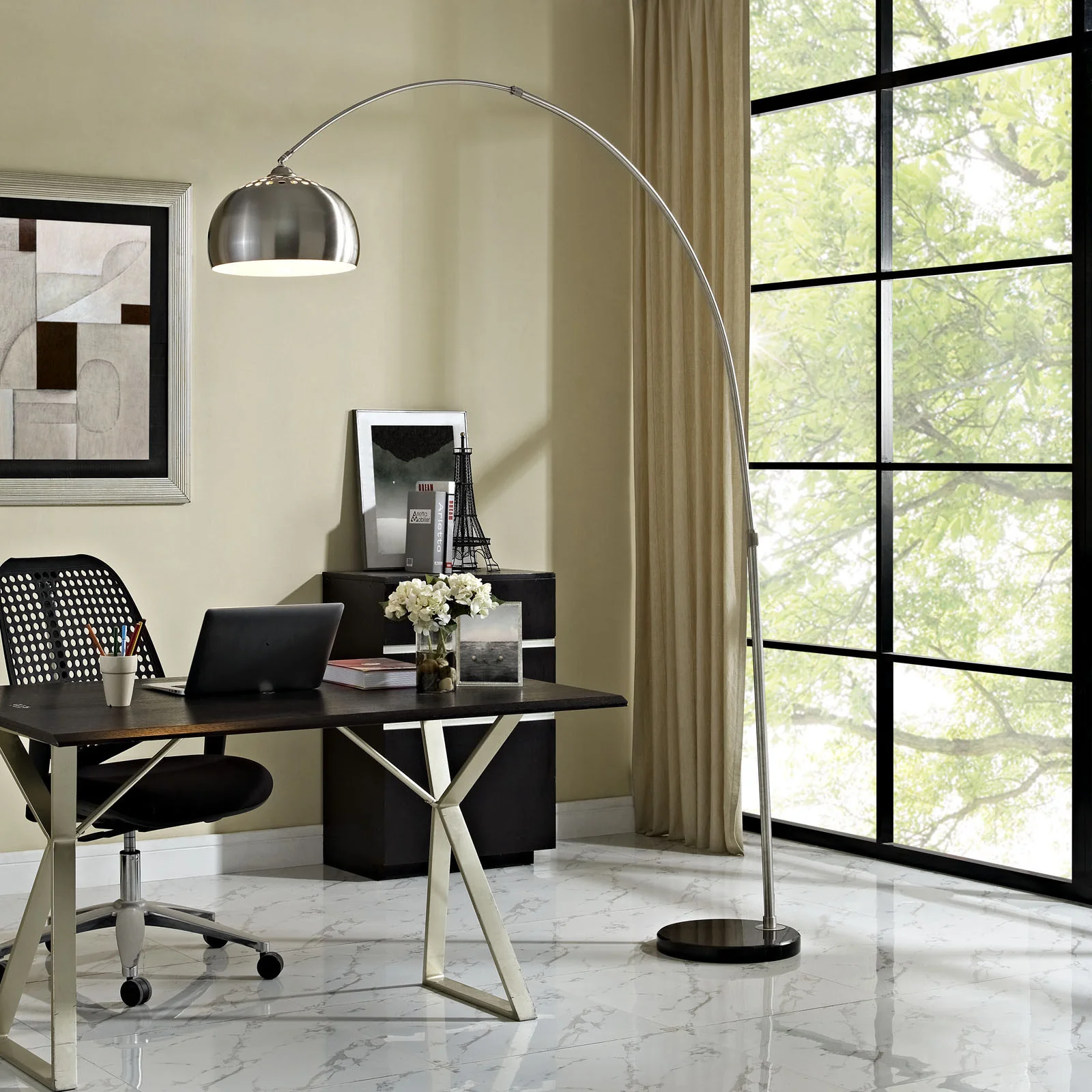 Sun Round Floor Lamp Black - Image 5