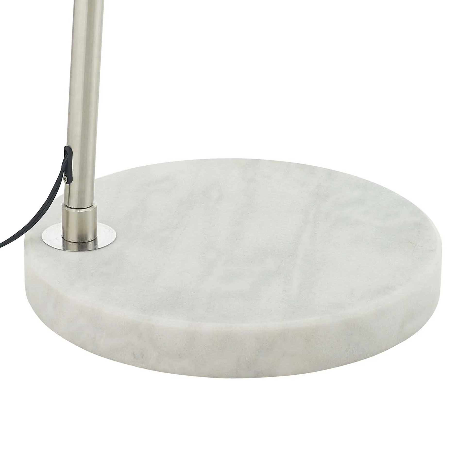 Sun Round Marble Base Floor Lamp White - Image 2