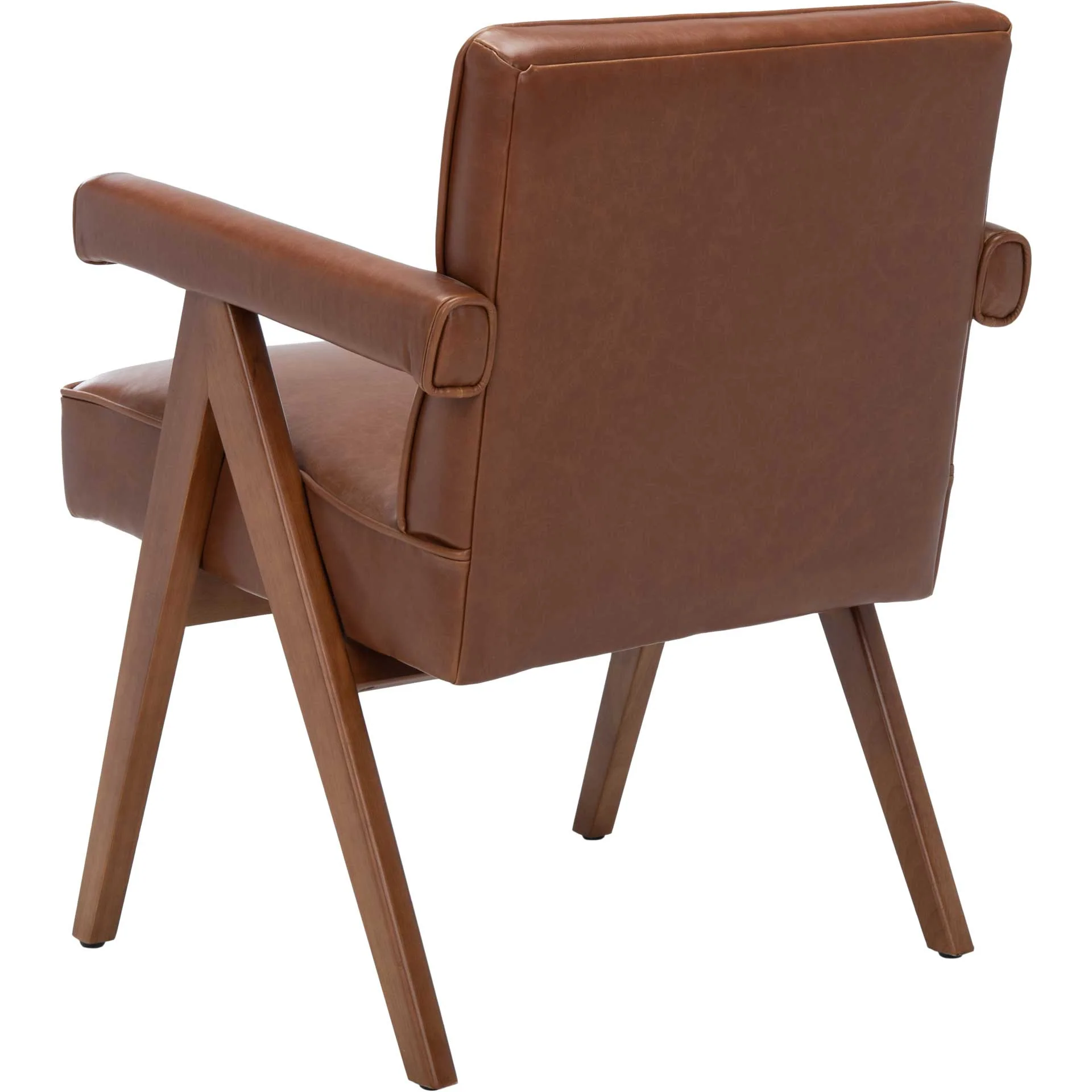 Sunflower Mid Century Arm Chair Cognac/Walnut - Image 5
