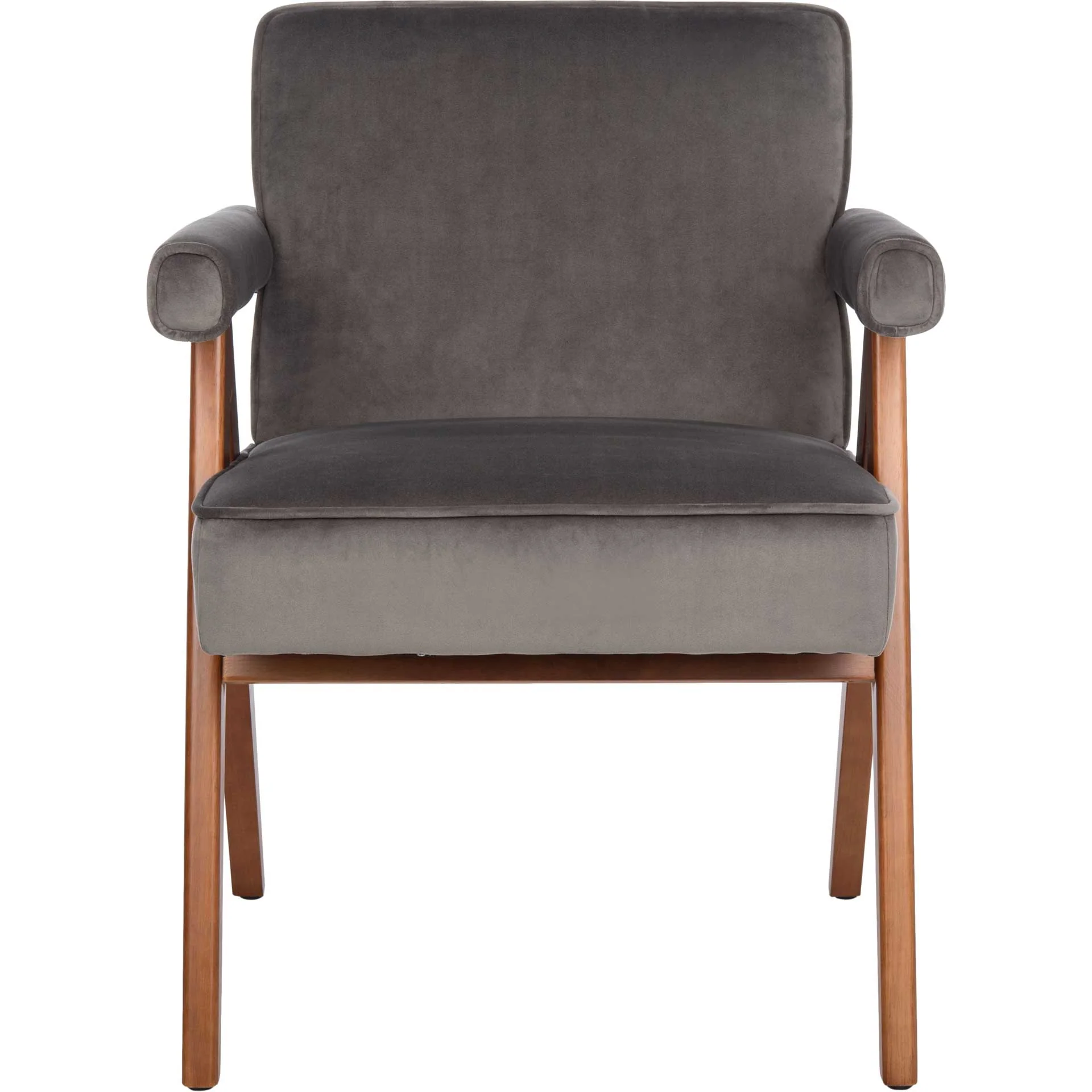 Sunflower Mid Century Arm Chair Gray/Walnut - Image 2