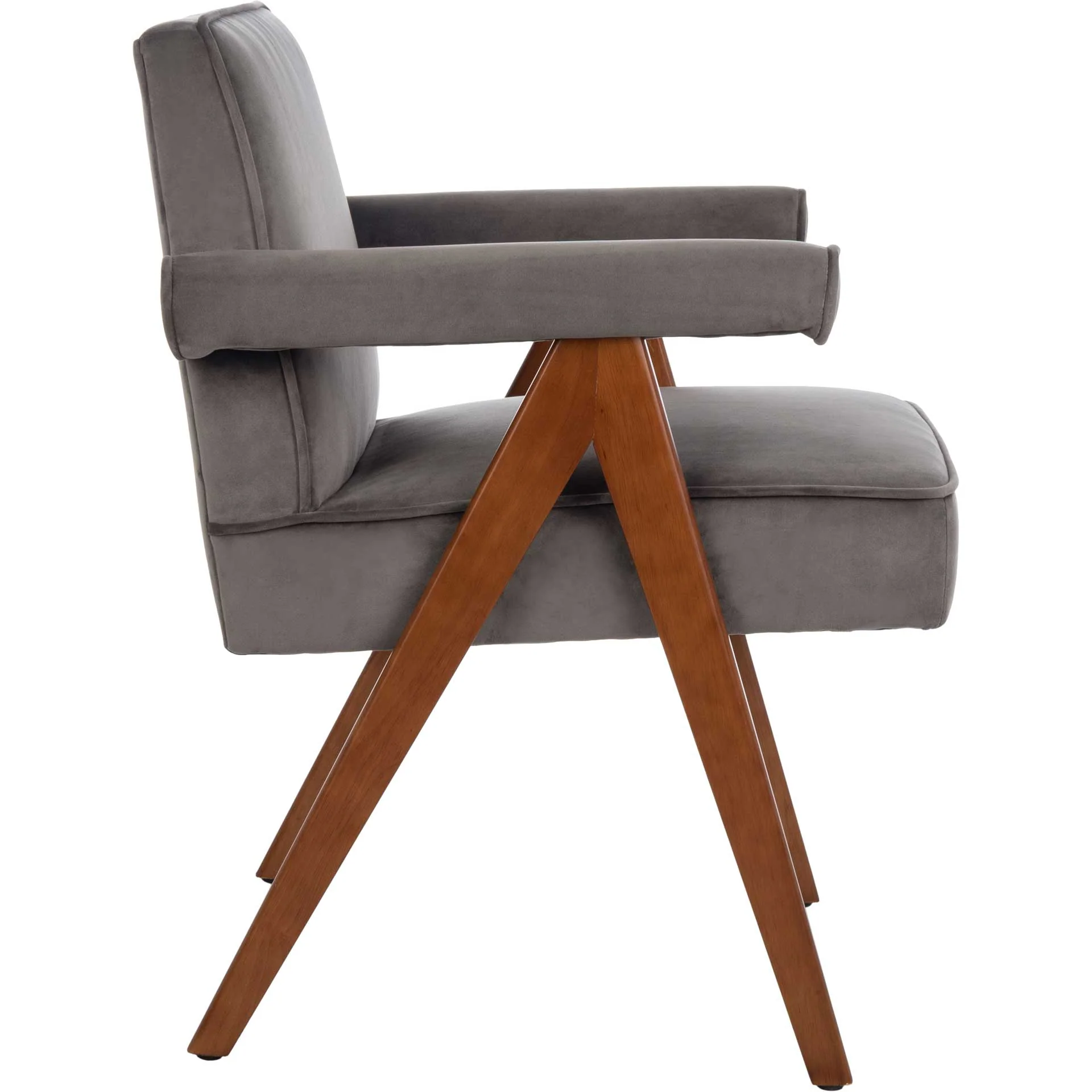 Sunflower Mid Century Arm Chair Gray/Walnut - Image 3