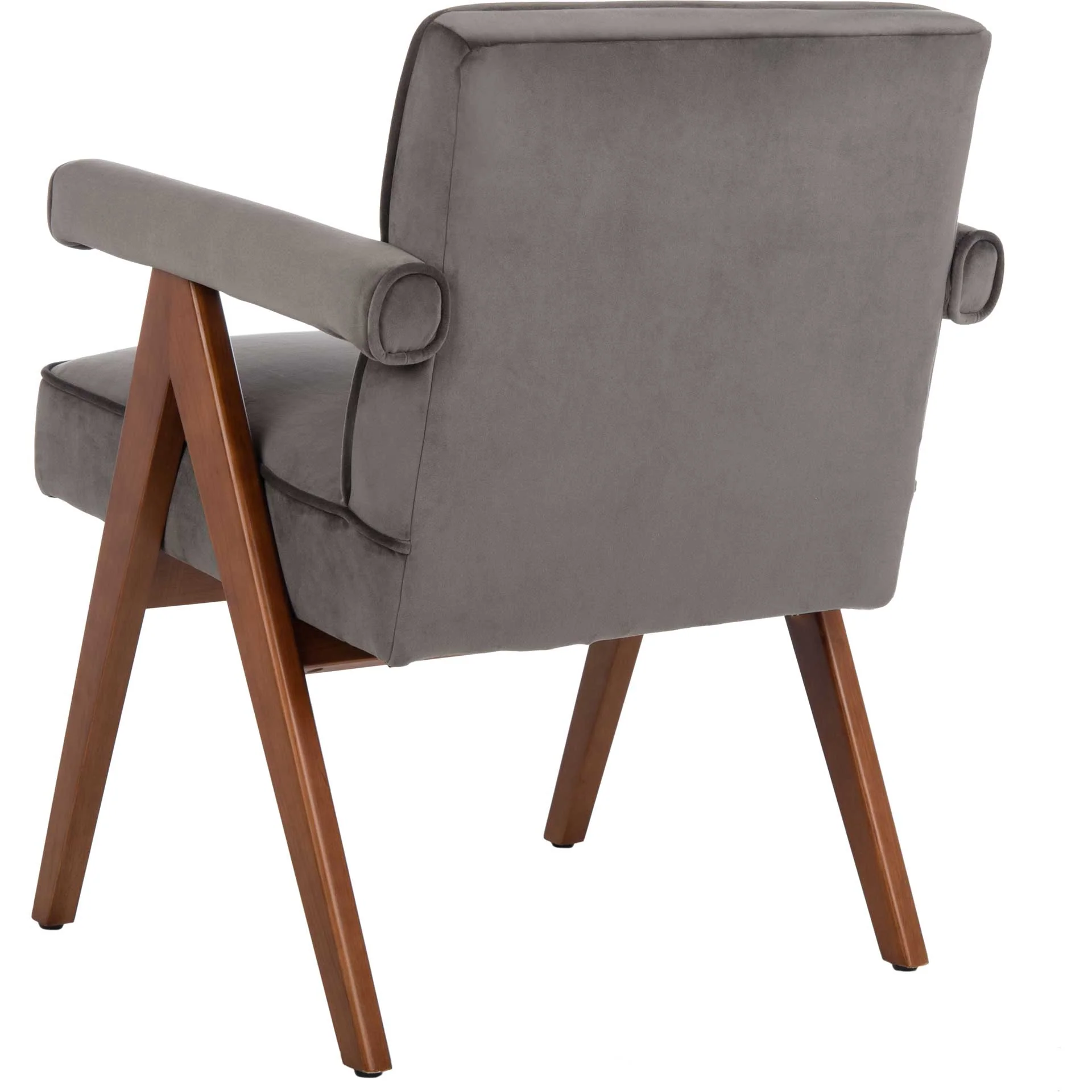 Sunflower Mid Century Arm Chair Gray/Walnut - Image 5