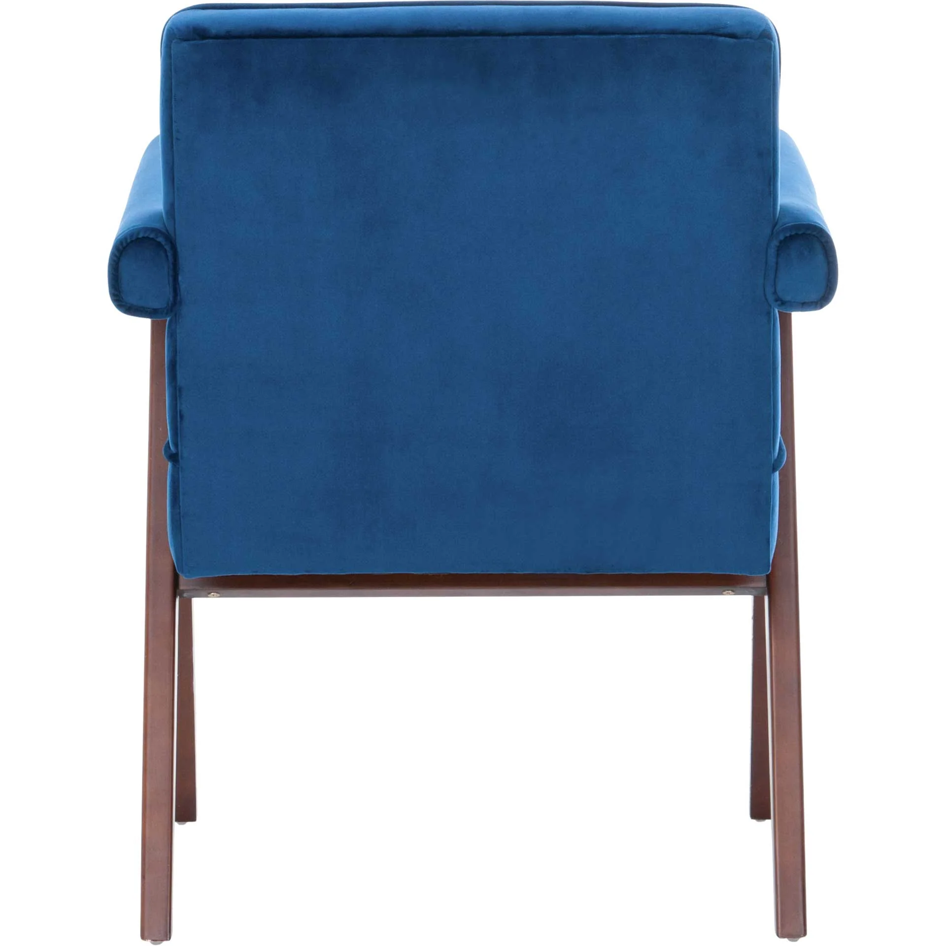 Sunflower Mid Century Arm Chair Navy/Walnut - Image 4