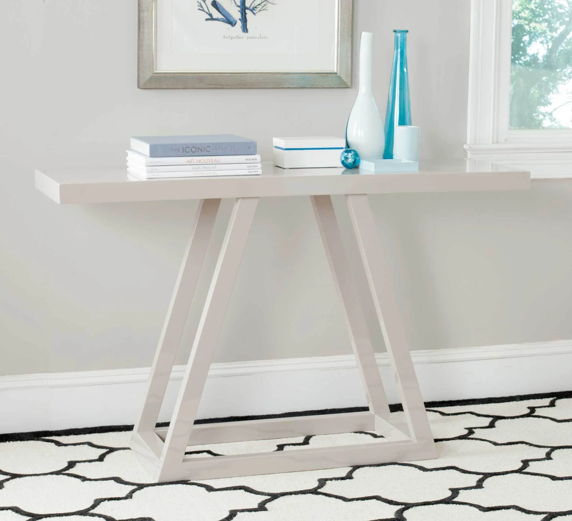 Sunray Lacquer Console Taupe - Image 3