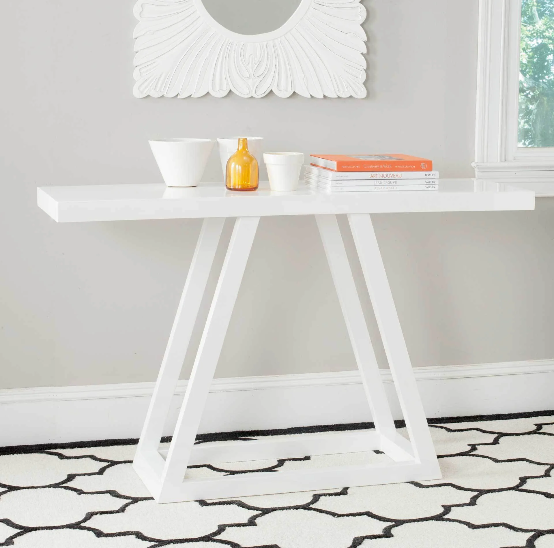 Sunray Lacquer Console White - Image 3