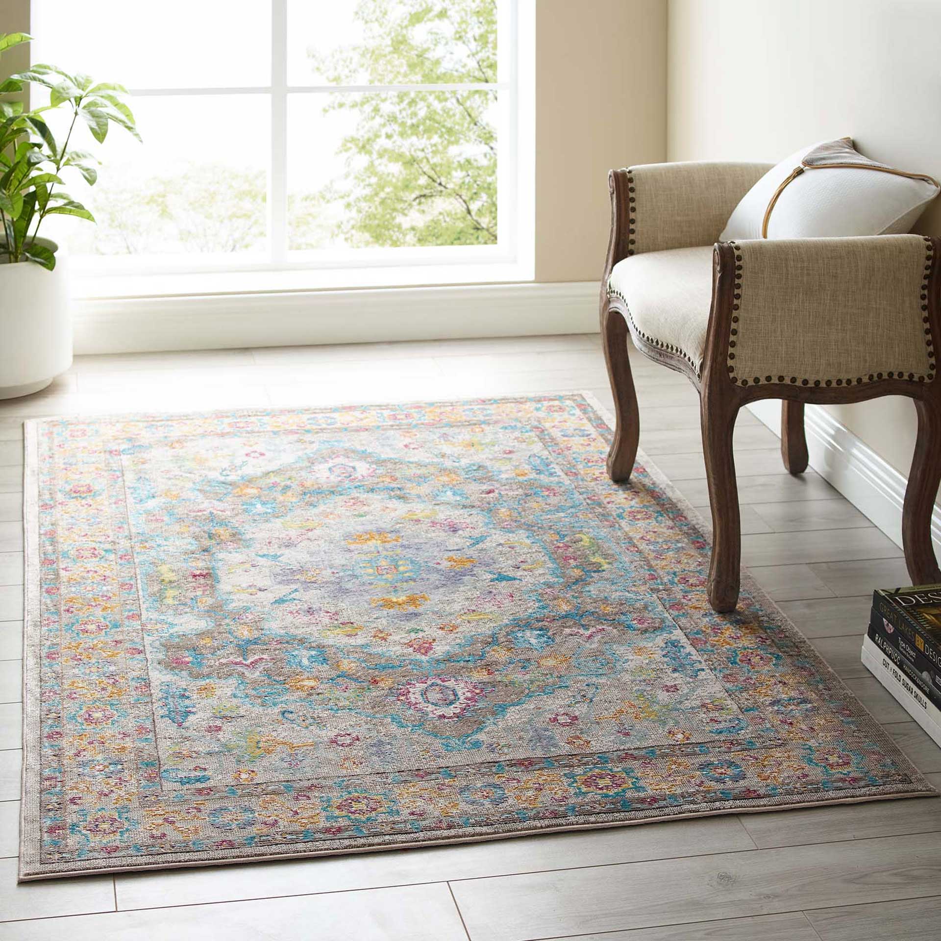 Sutton Area Rug Gray/Ivory/Yellow/Orange - Image 10