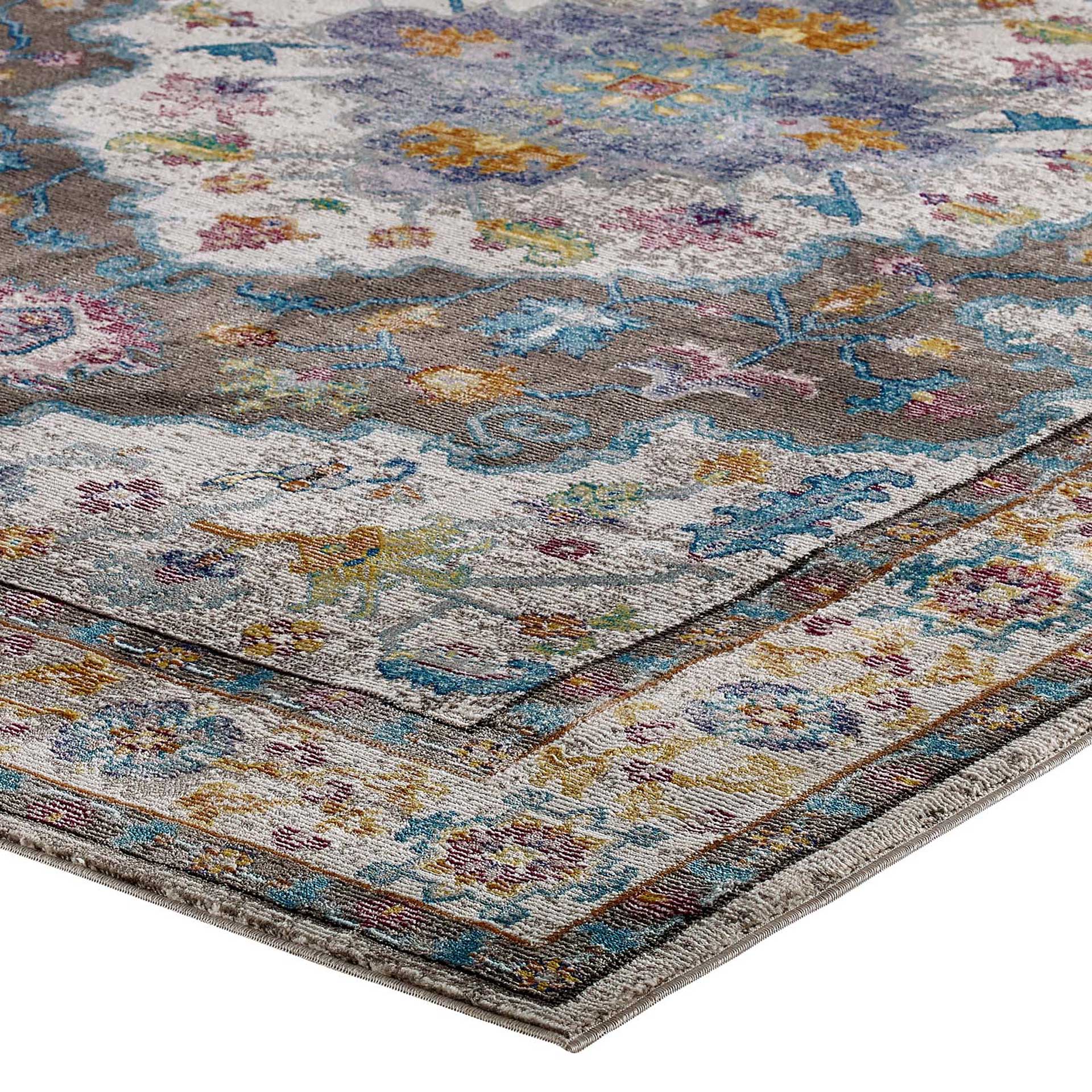 Sutton Area Rug Gray/Ivory/Yellow/Orange - Image 3