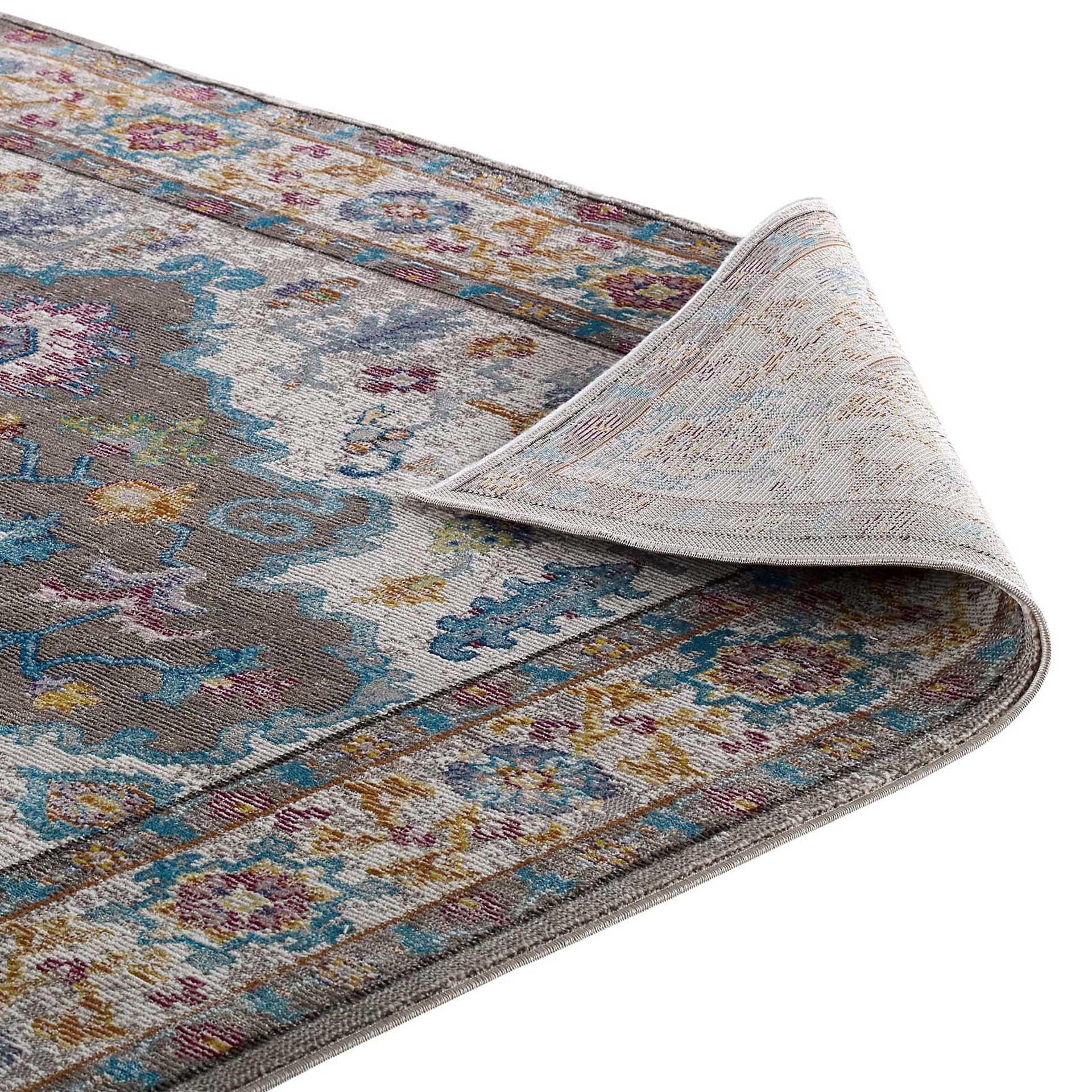 Sutton Area Rug Gray/Ivory/Yellow/Orange - Image 4
