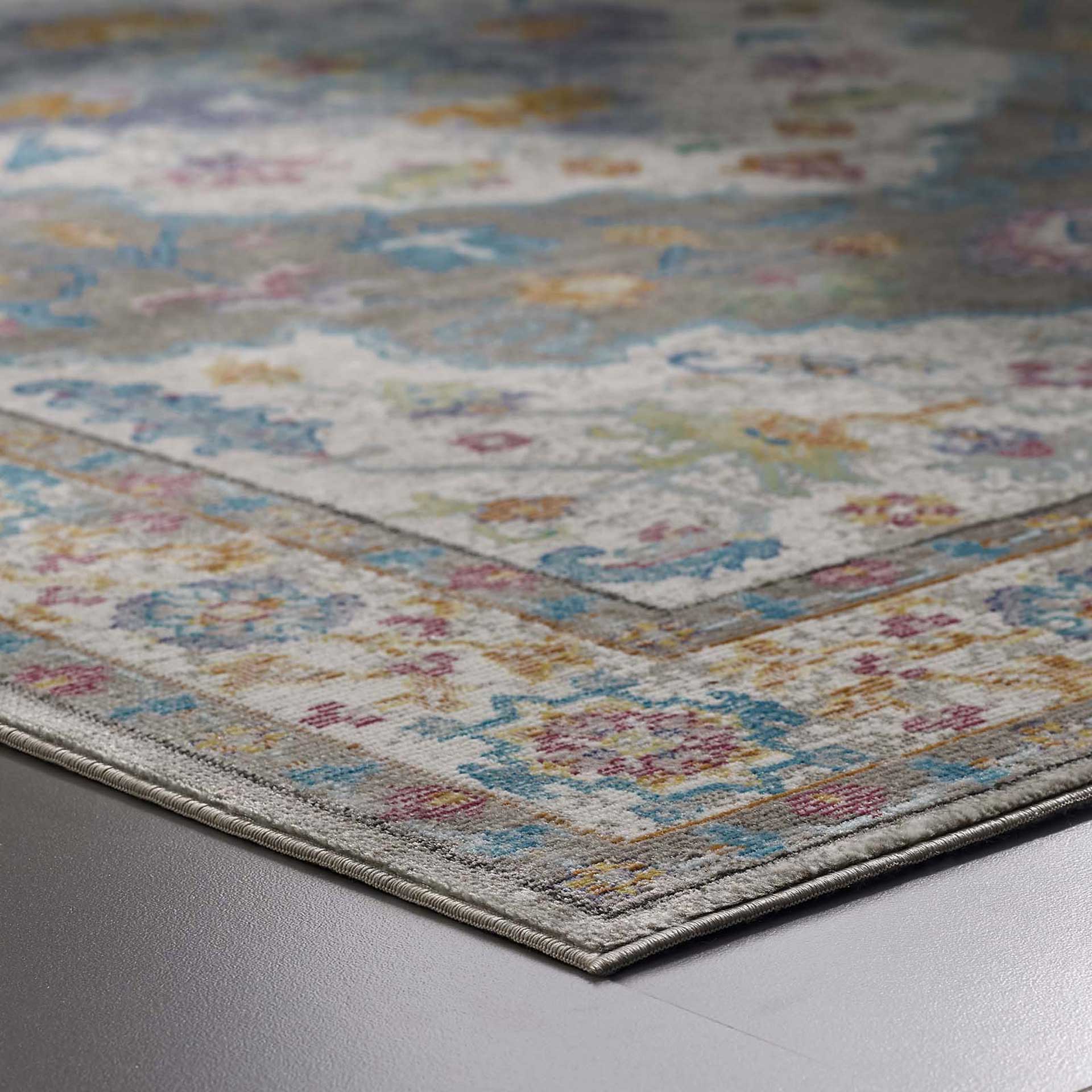 Sutton Area Rug Gray/Ivory/Yellow/Orange - Image 5