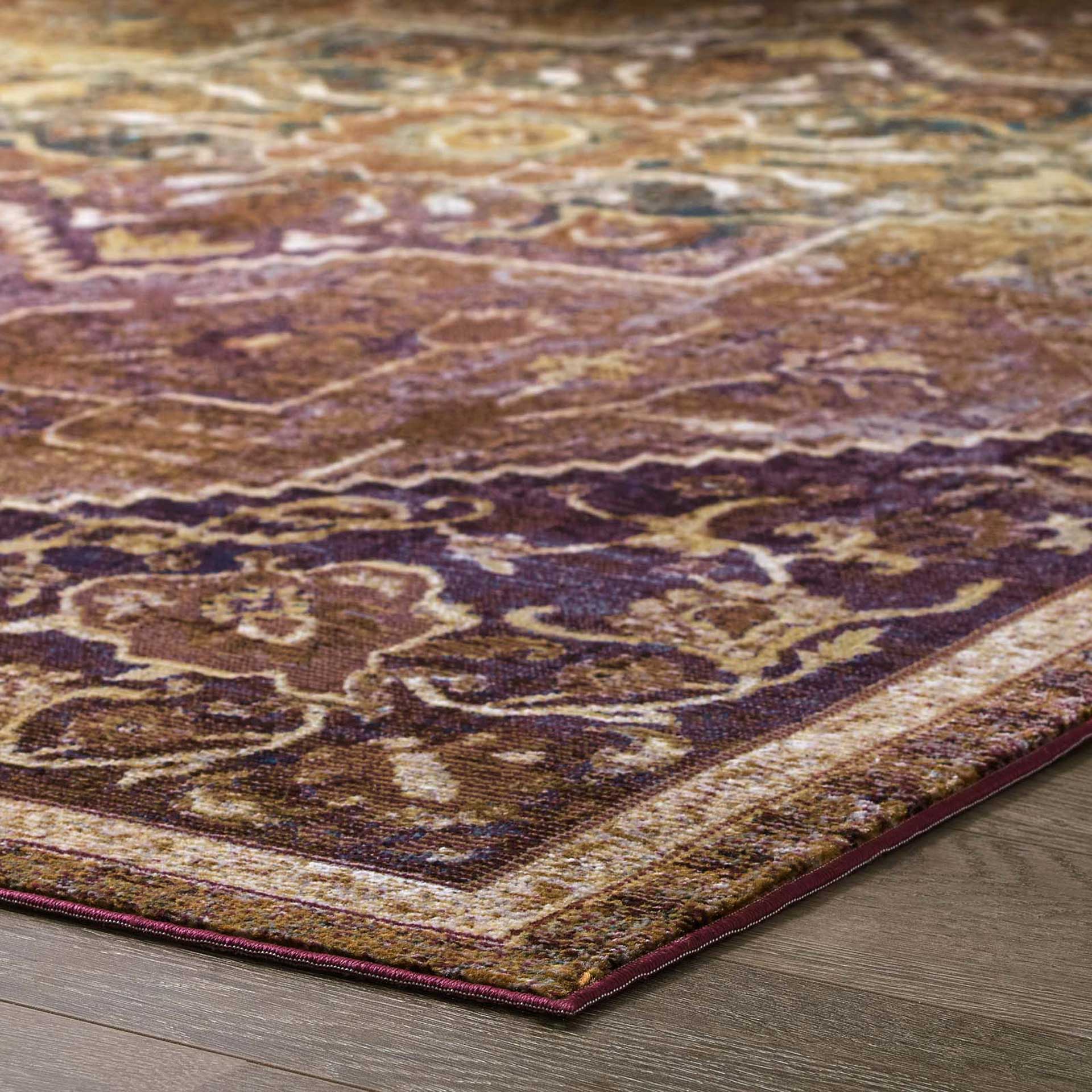 Sutton Distressed Area Rug Multicolored - Image 4