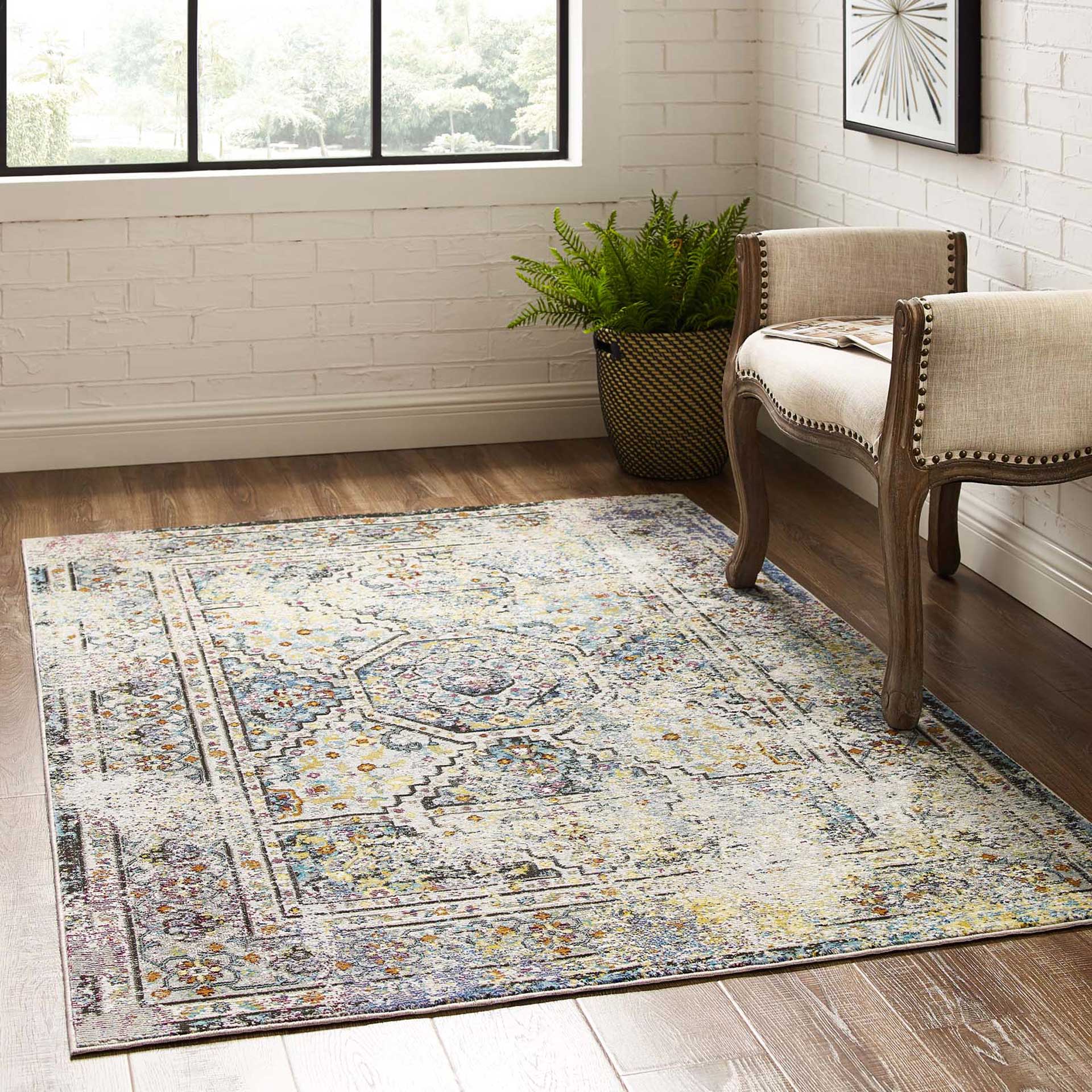 Sutton Medallion Area Rug Multicolored - Image 10