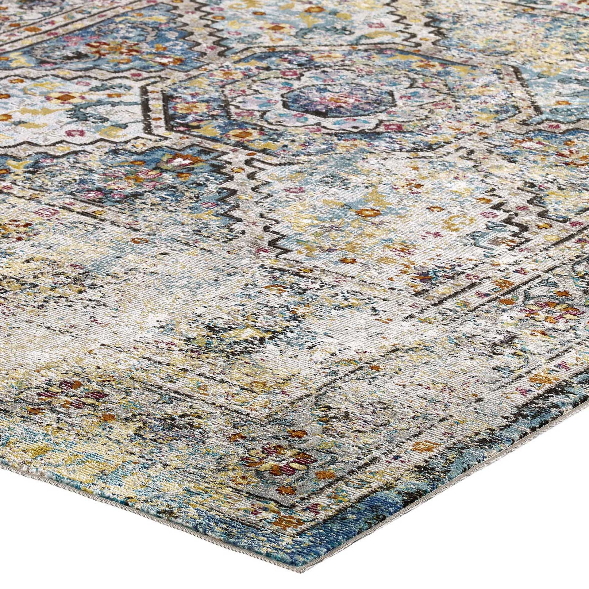 Sutton Medallion Area Rug Multicolored - Image 3