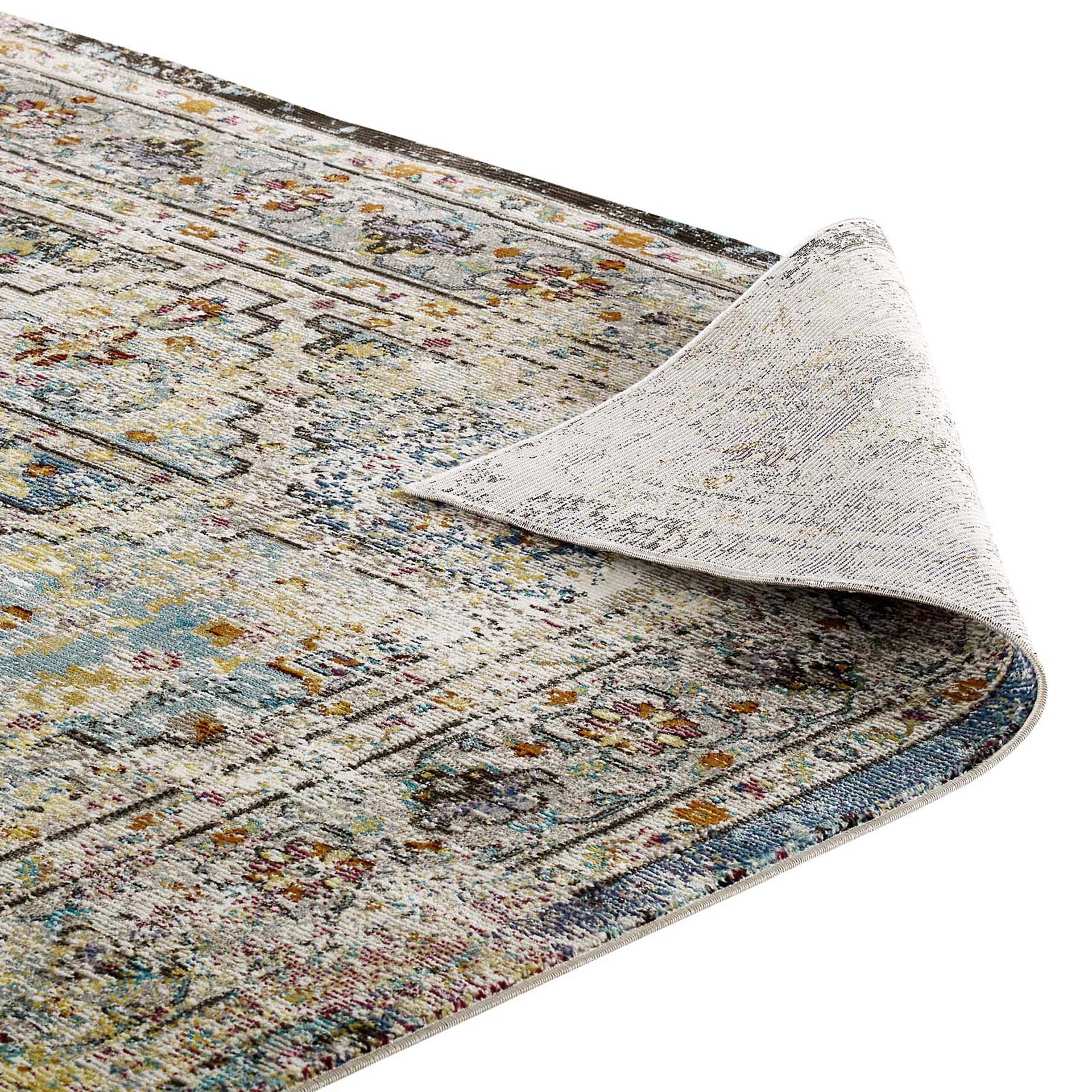 Sutton Medallion Area Rug Multicolored - Image 4