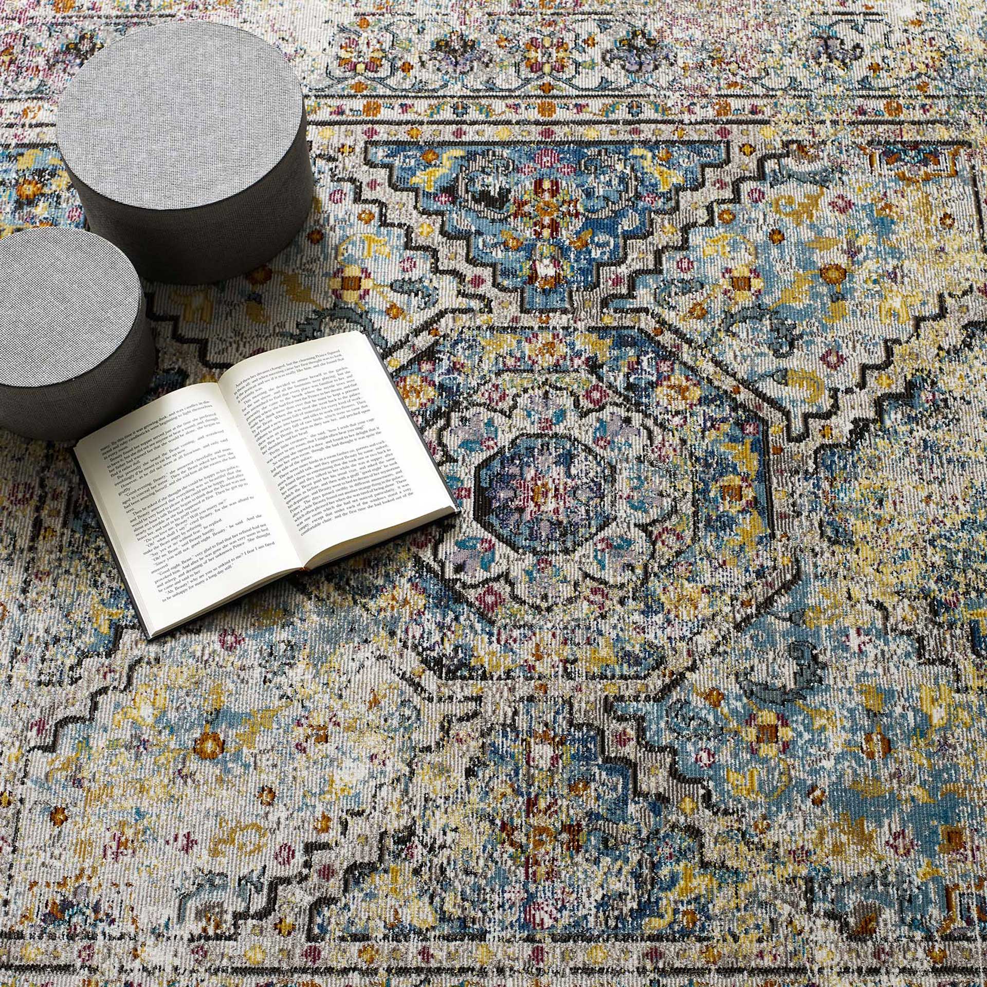 Sutton Medallion Area Rug Multicolored - Image 7