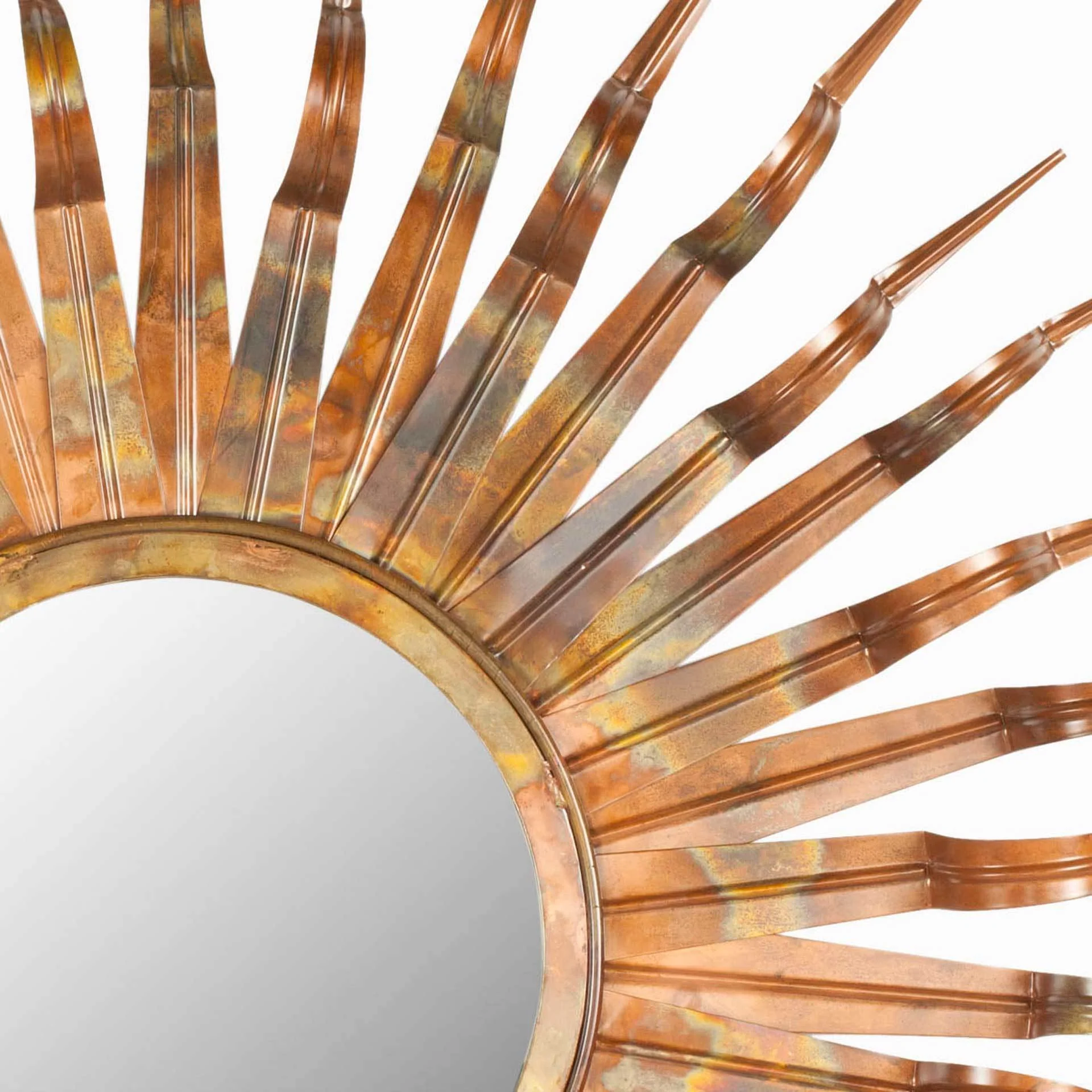 Sutton Mirror Burnt Copper W/Clear P/Coat - Image 2