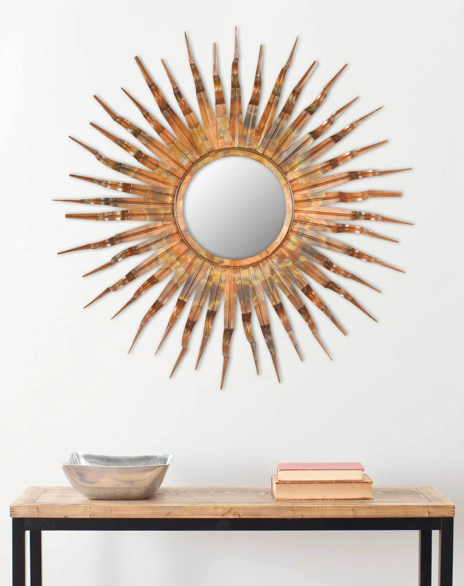 Sutton Mirror Burnt Copper W/Clear P/Coat - Image 3