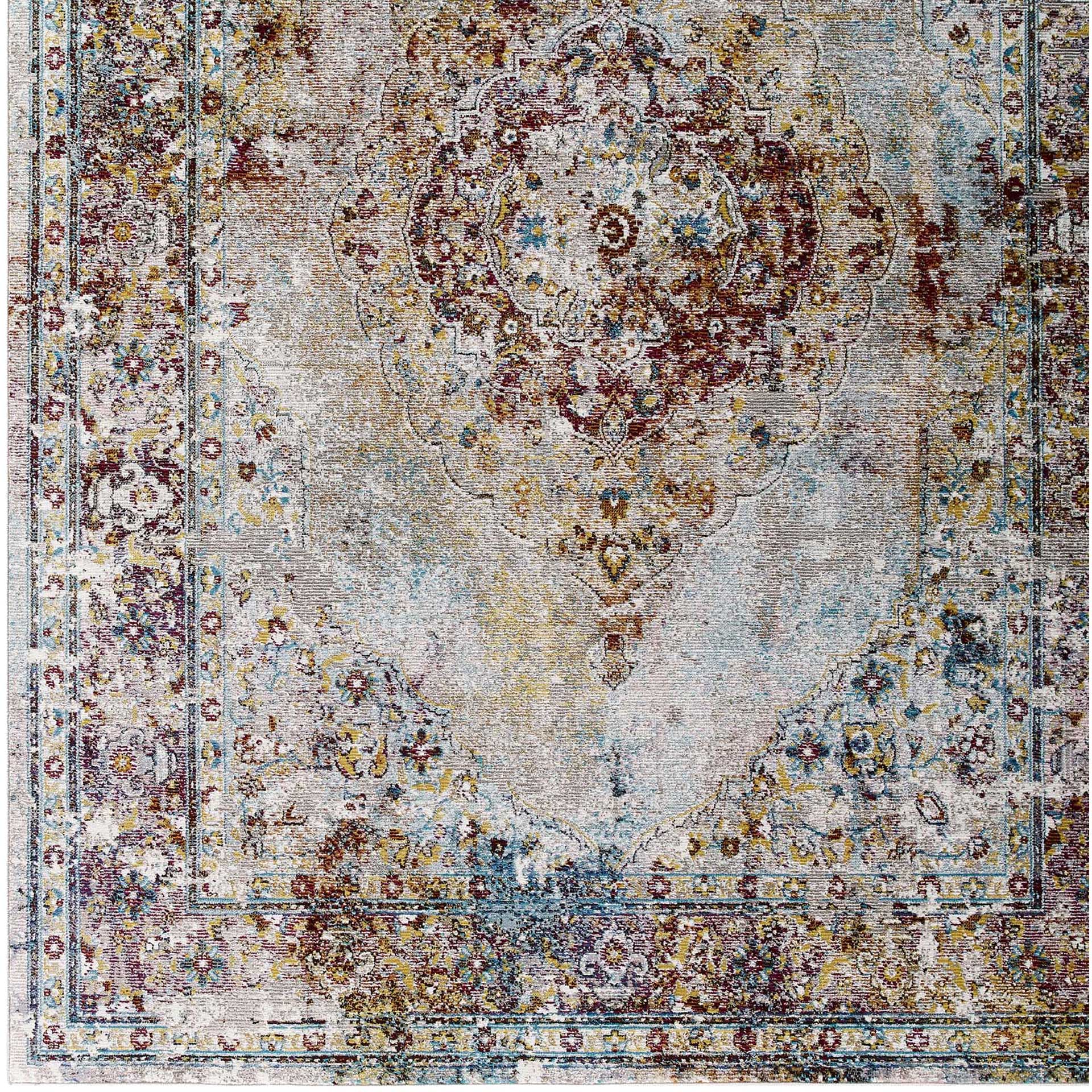 Sutton Washed Area Rug Multicolored - Image 2