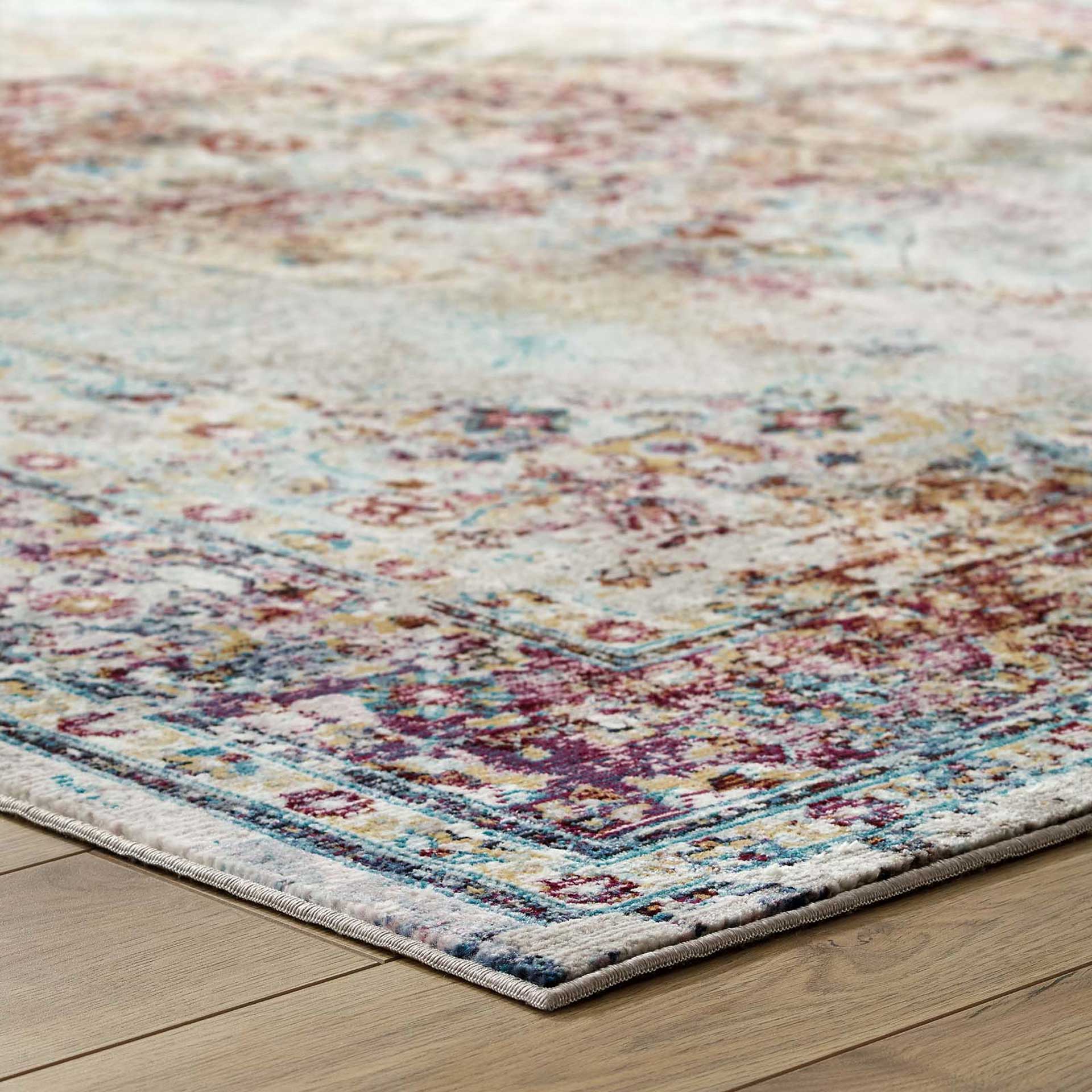 Sutton Washed Area Rug Multicolored - Image 4