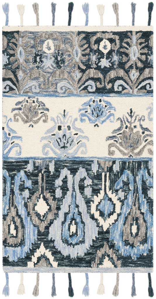 Suzani Blue/Ivory Area Rug - Image 2