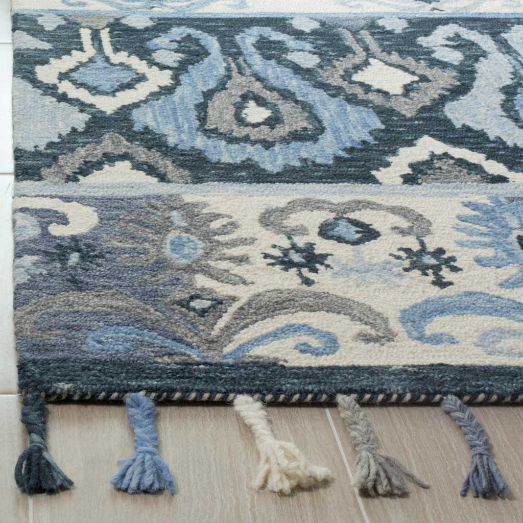 Suzani Blue/Ivory Area Rug - Image 3