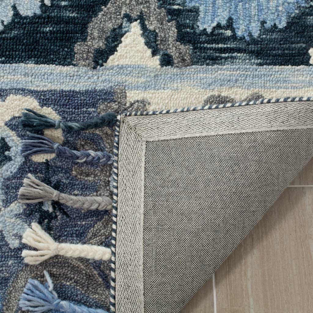 Suzani Blue/Ivory Area Rug - Image 4
