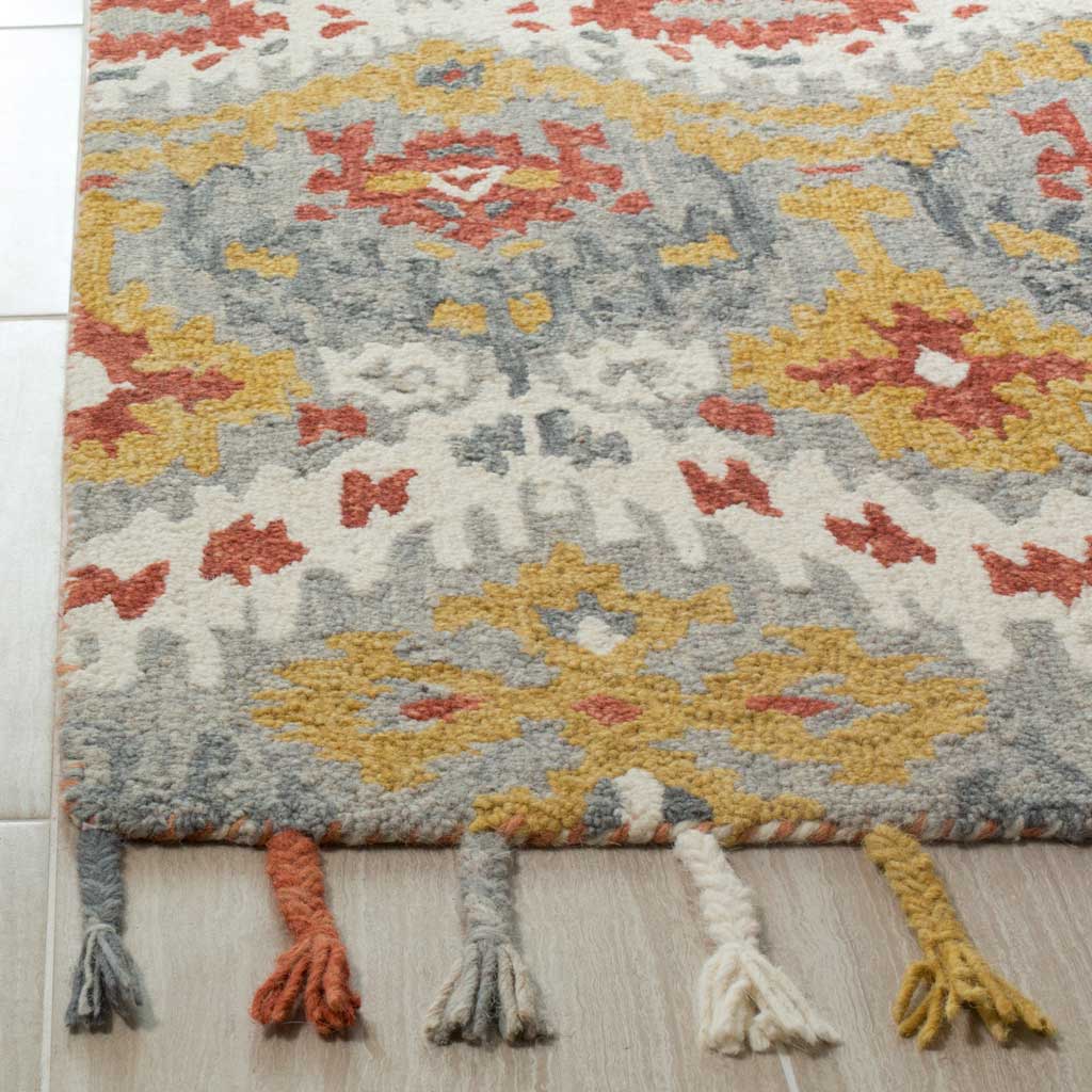 Suzani Gray/Gold Area Rug - Image 3