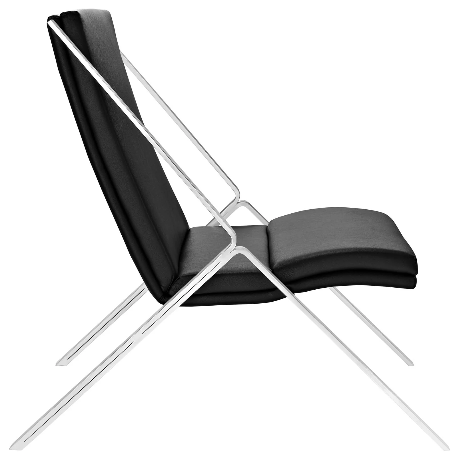 Swain Vinyl Lounge Chair Black - Image 2