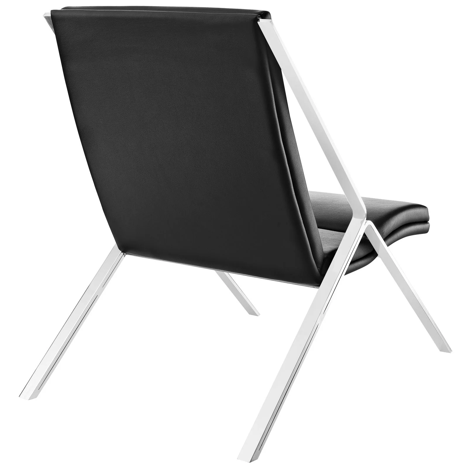 Swain Vinyl Lounge Chair Black - Image 3