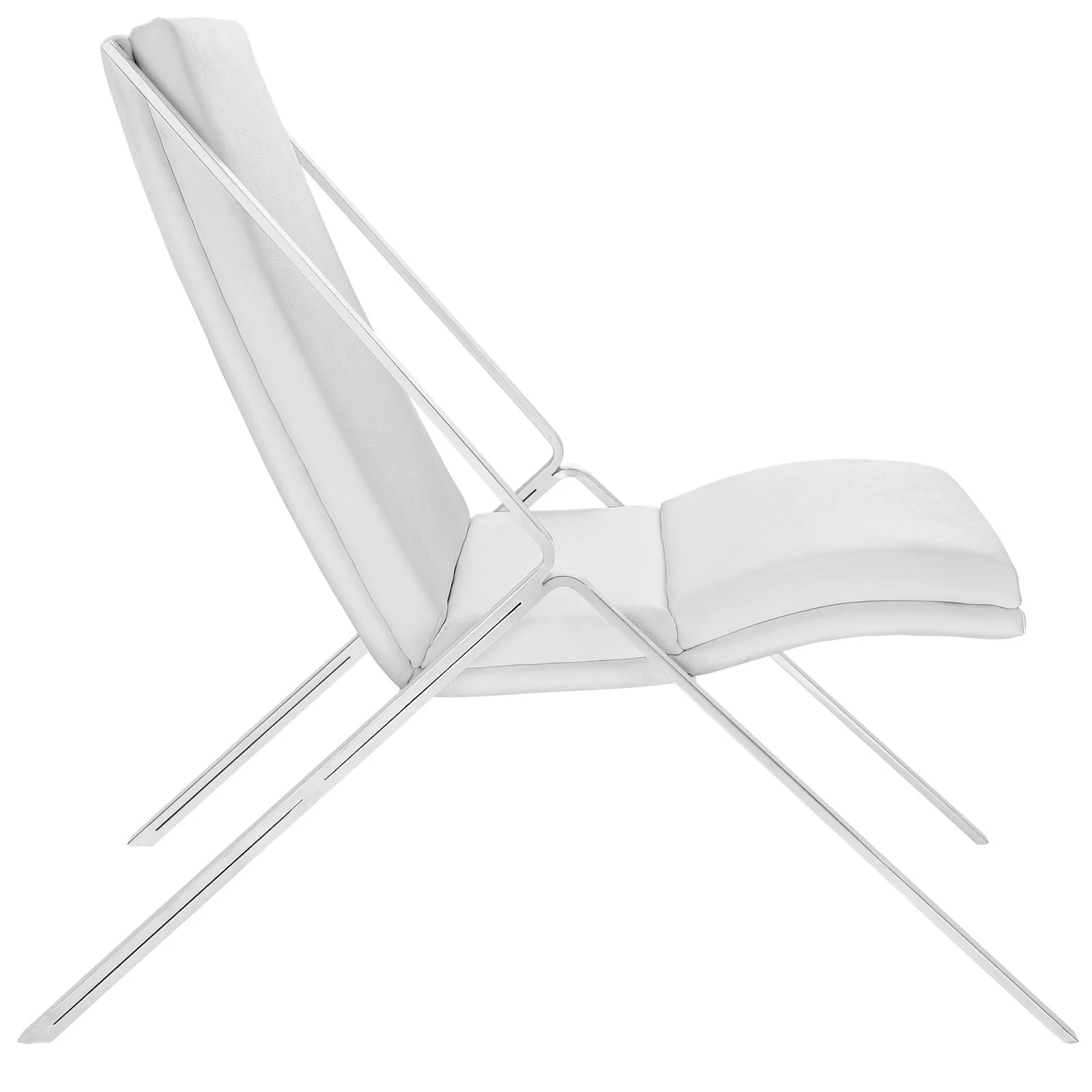 Swain Vinyl Lounge Chair White - Image 2