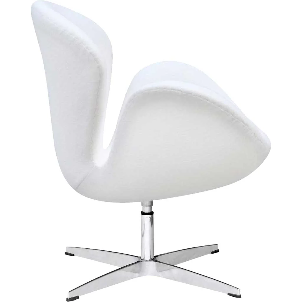 Swan Chair Fabric White - Image 2