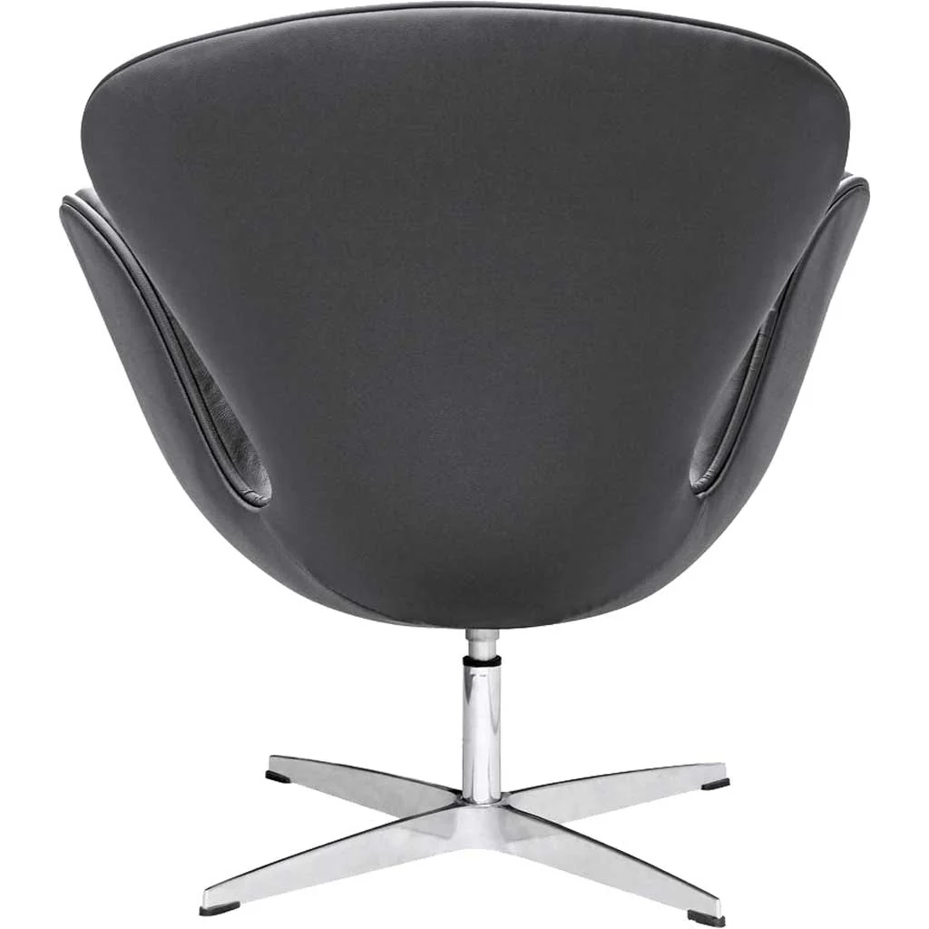 Swan Chair Leather Black - Image 3
