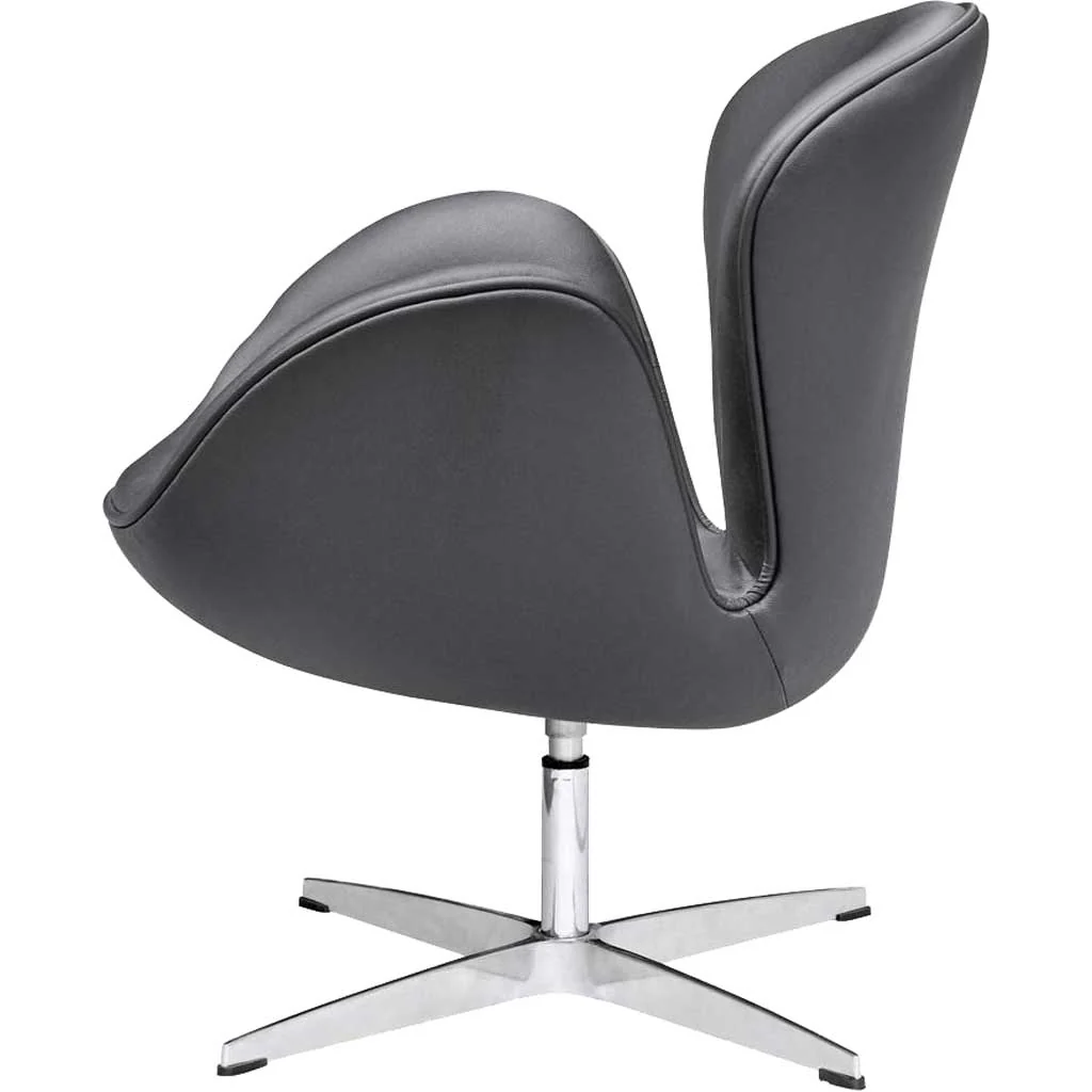Swan Chair Leather Black - Image 4
