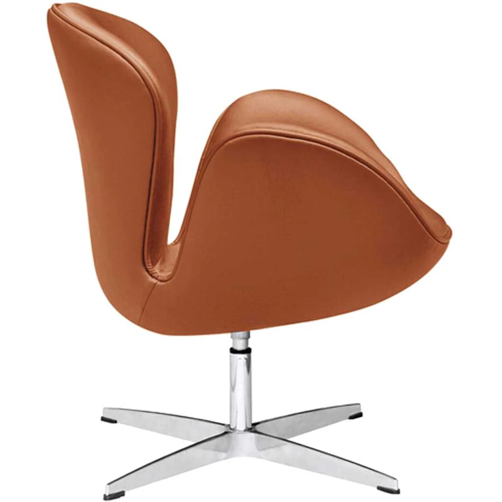 Swan Chair Leather Light Brown - Image 2