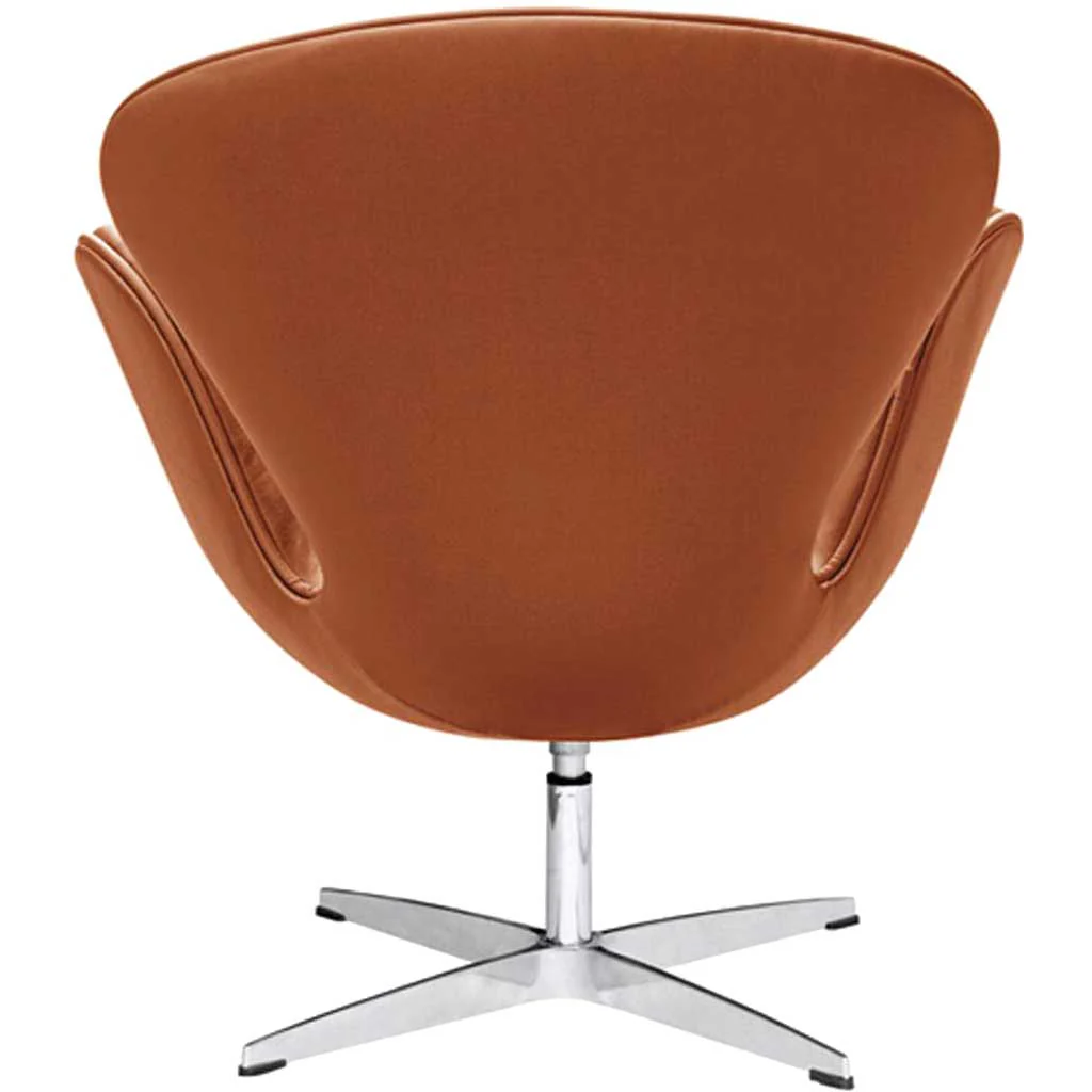 Swan Chair Leather Light Brown - Image 3
