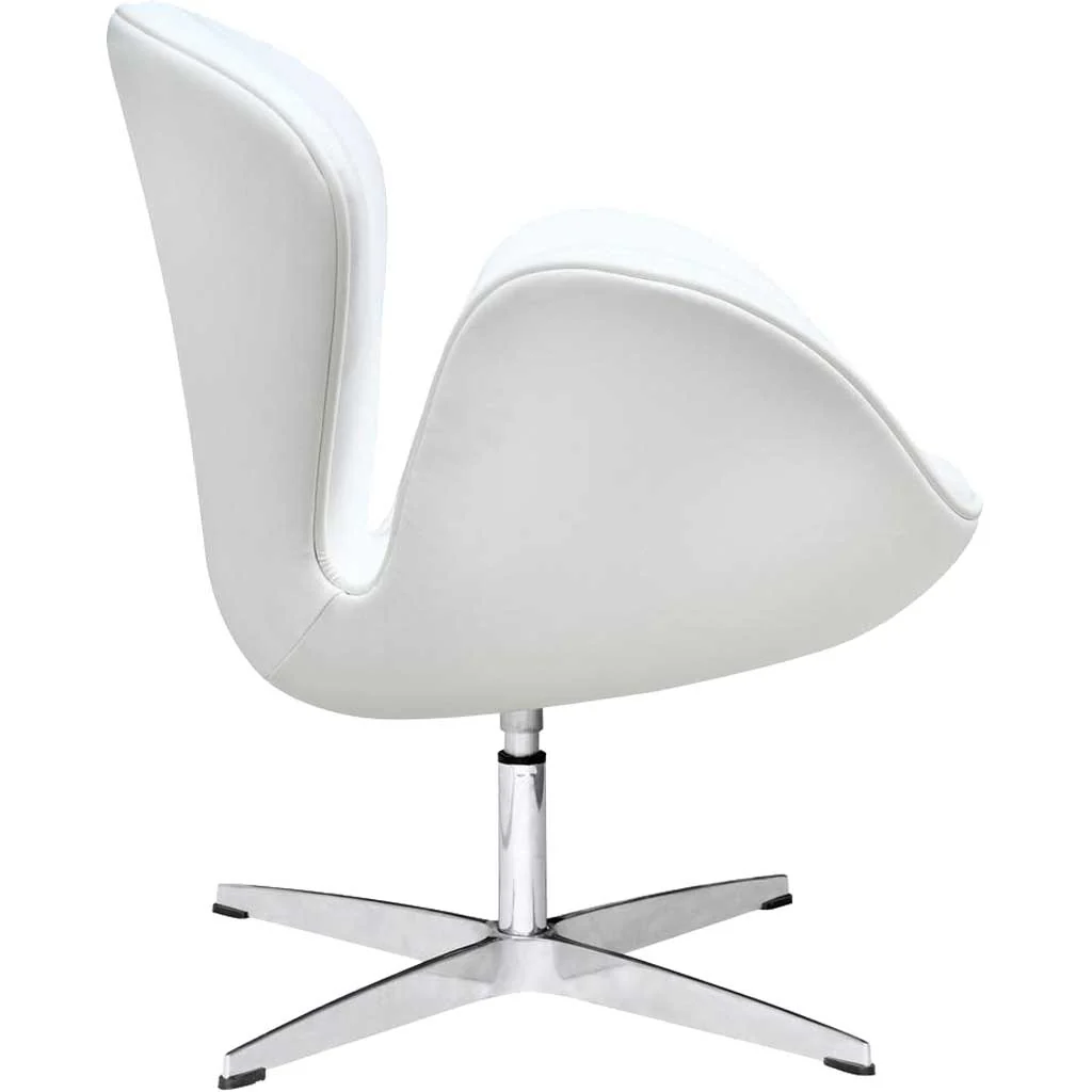 Swan Chair Leather White - Image 2