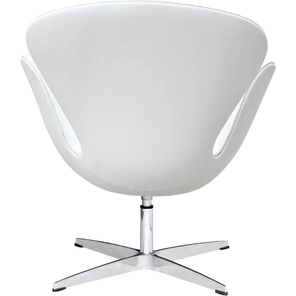 Swan Chair Leather White - Image 3