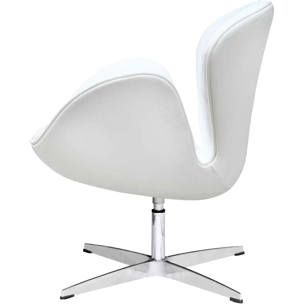 Swan Chair Leather White - Image 4