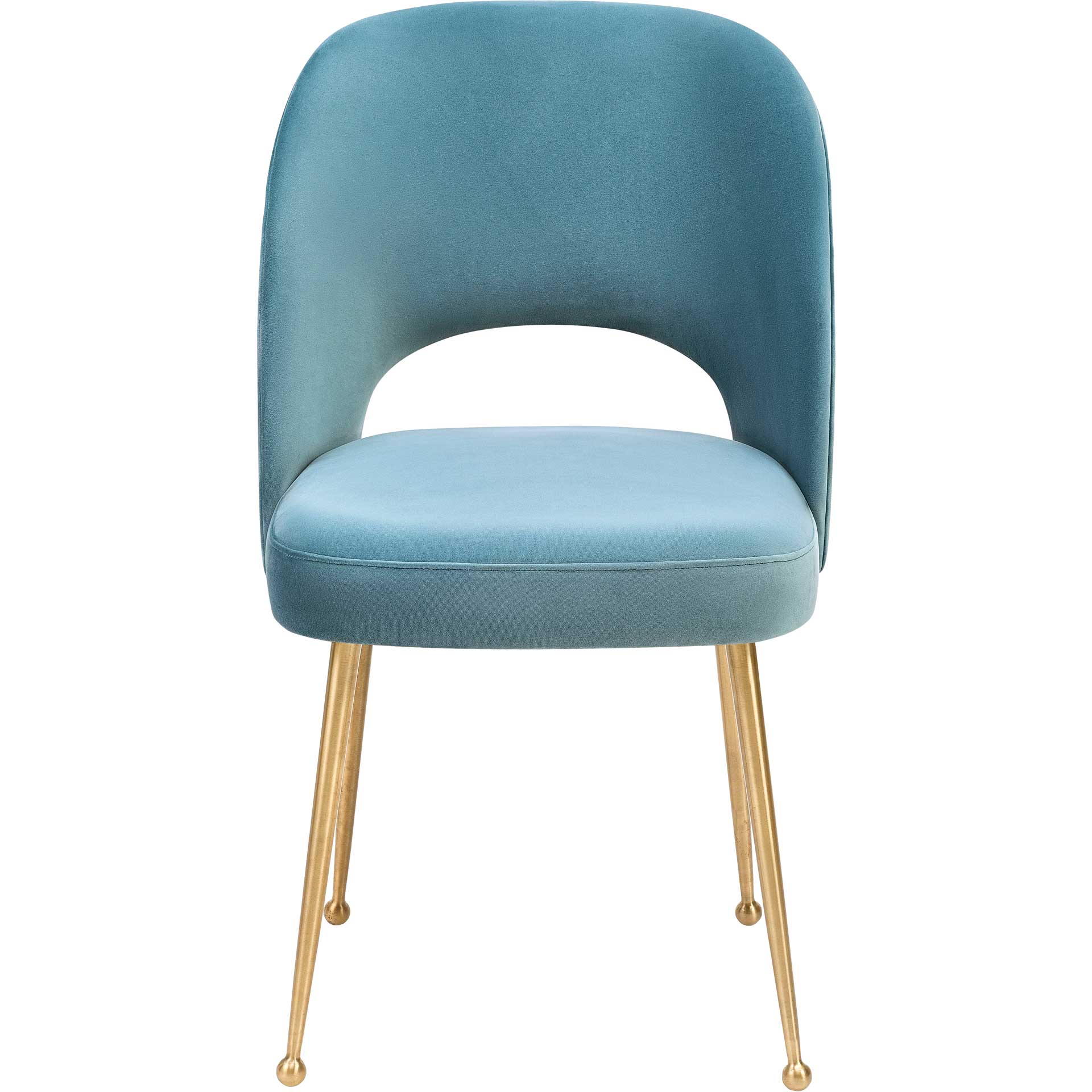 Swift Velvet Chair Blue - Image 2