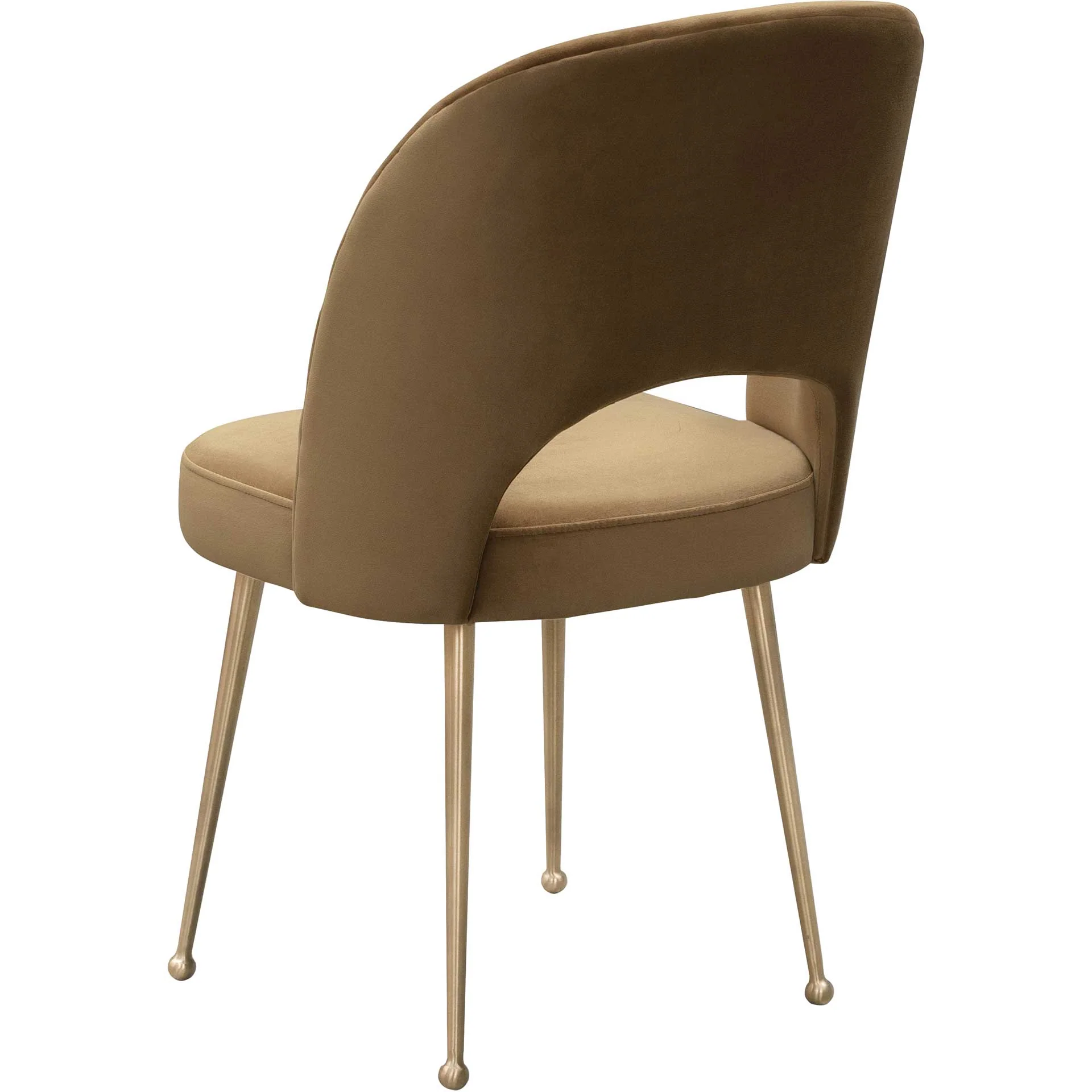 Swift Velvet Chair Cognac - Image 3