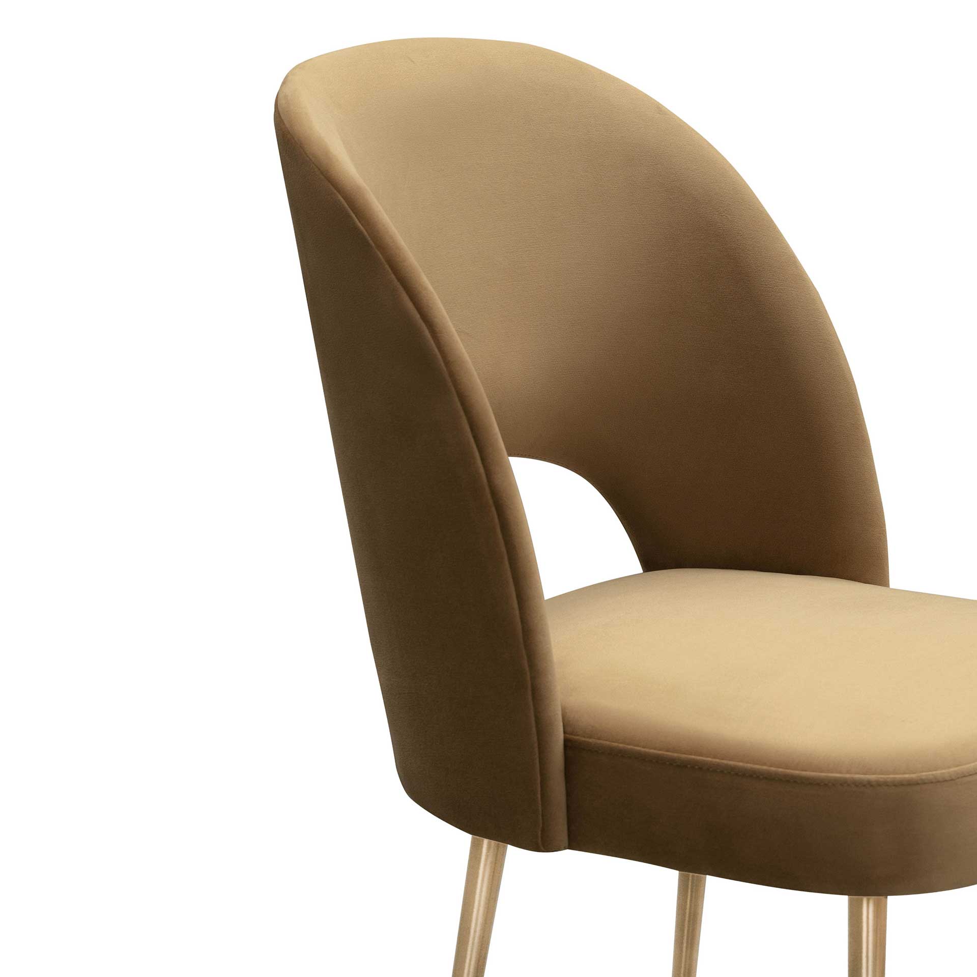 Swift Velvet Chair Cognac - Image 4