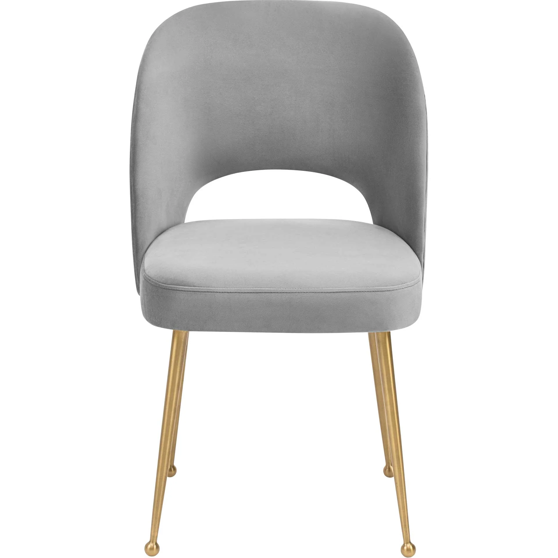 Swift Velvet Chair Light Gray - Image 2