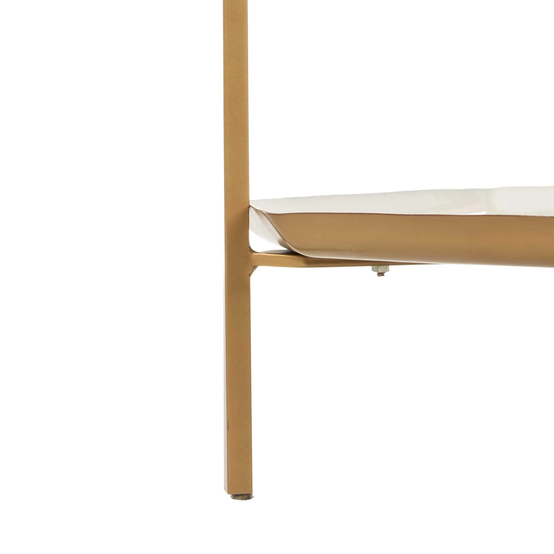 Sybella 5 Tier Etagere White/Brass - Image 5