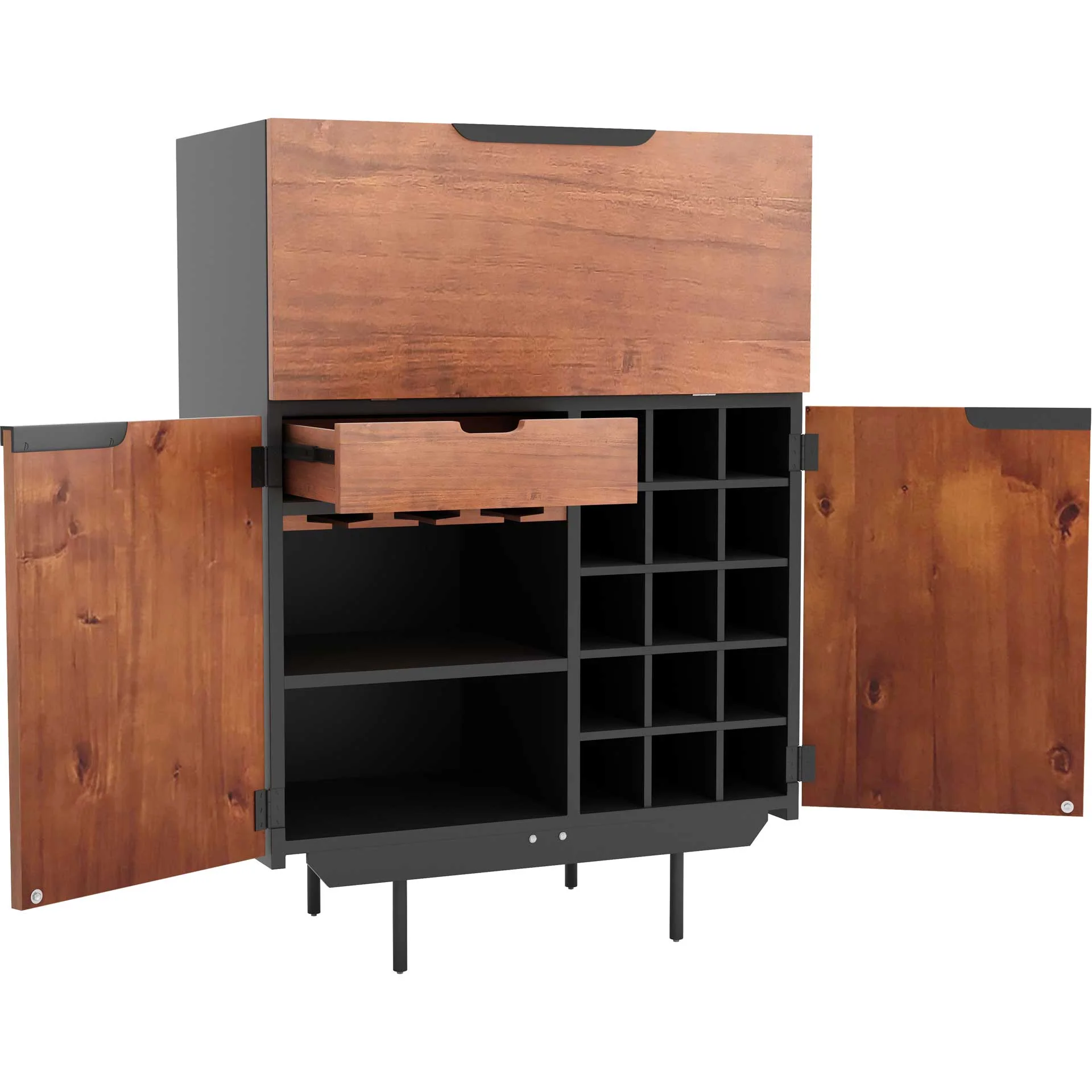 Sycamore Bar Cabinet Walnut - Image 4