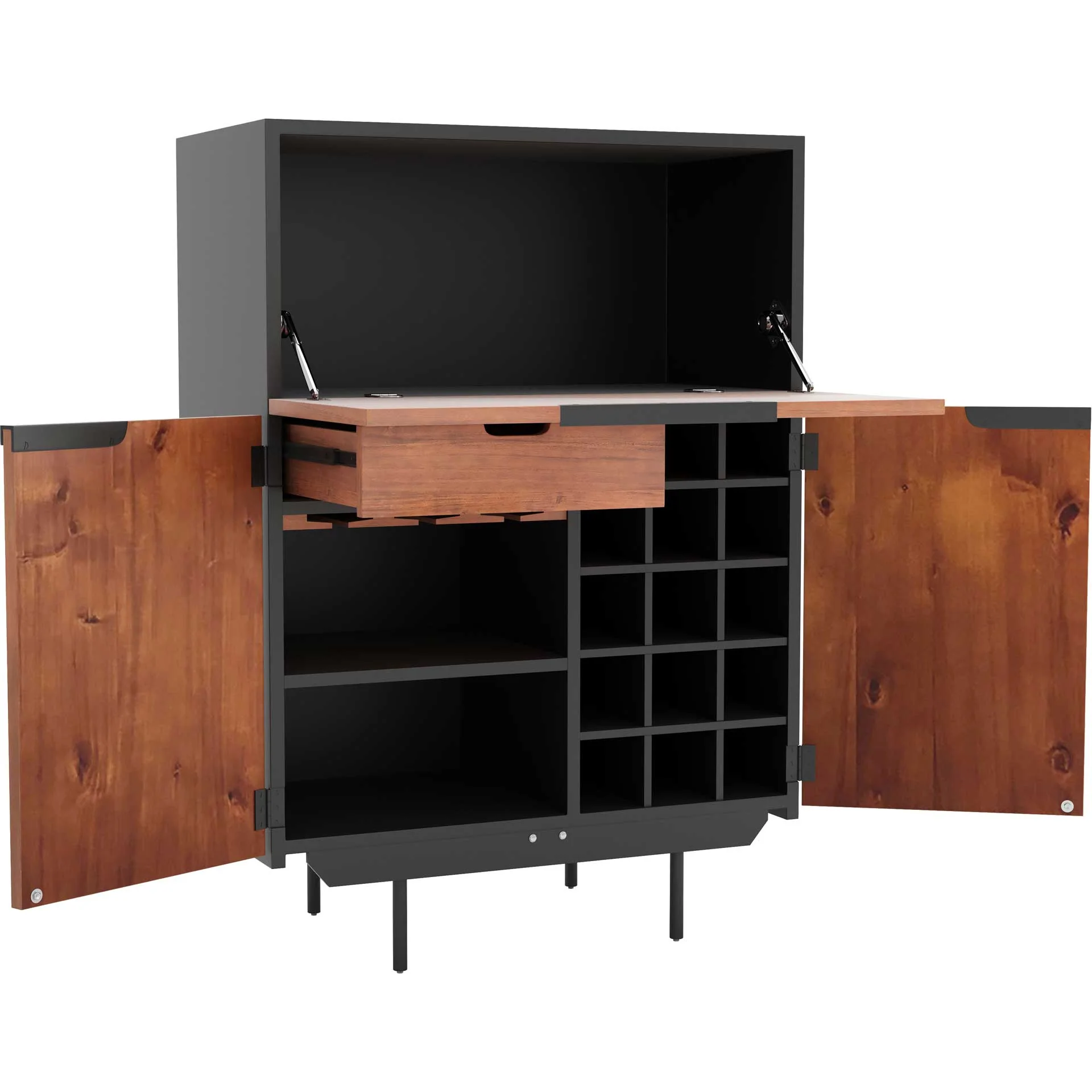 Sycamore Bar Cabinet Walnut - Image 5