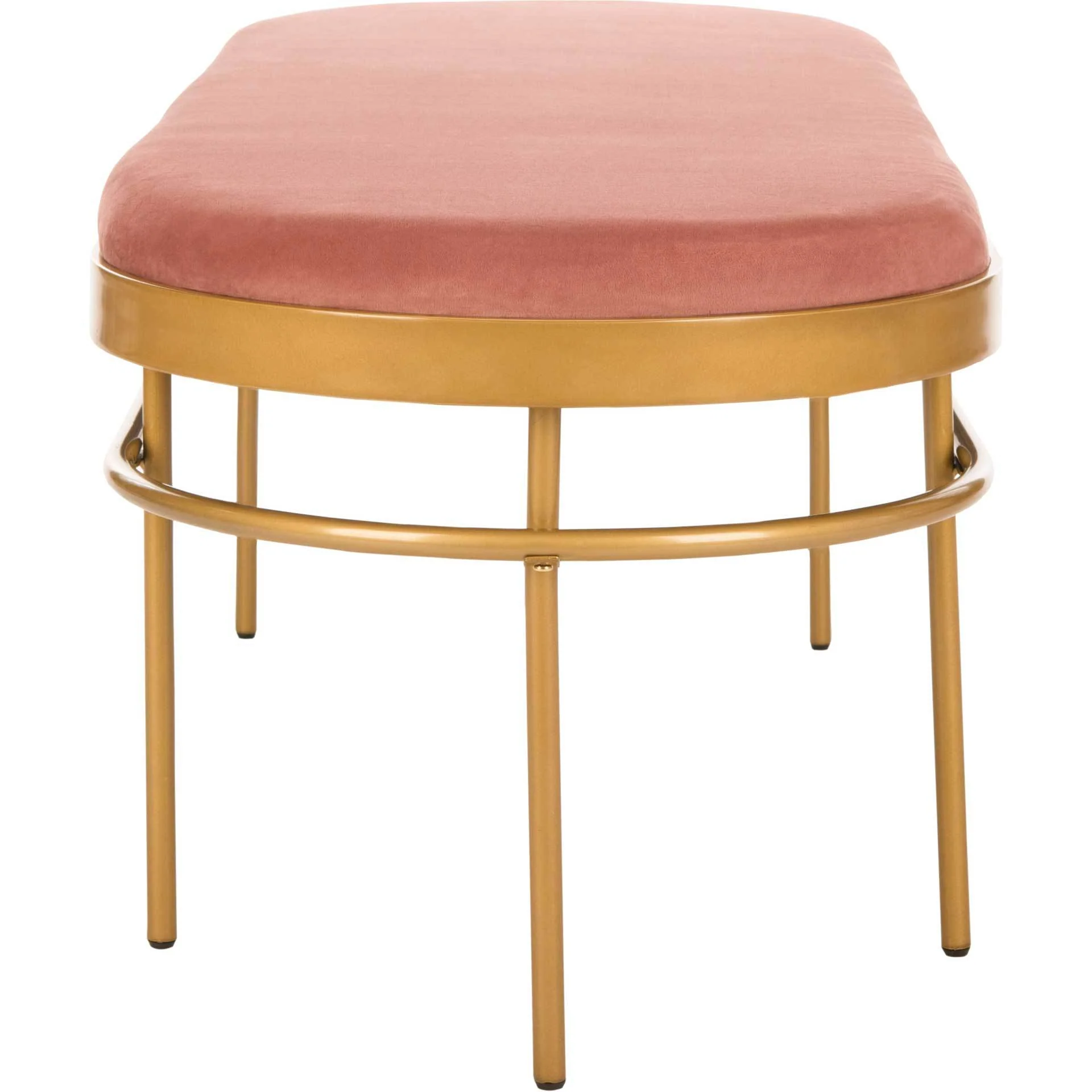 Sylas Oval Bench Dusty Rose/Gold - Image 3