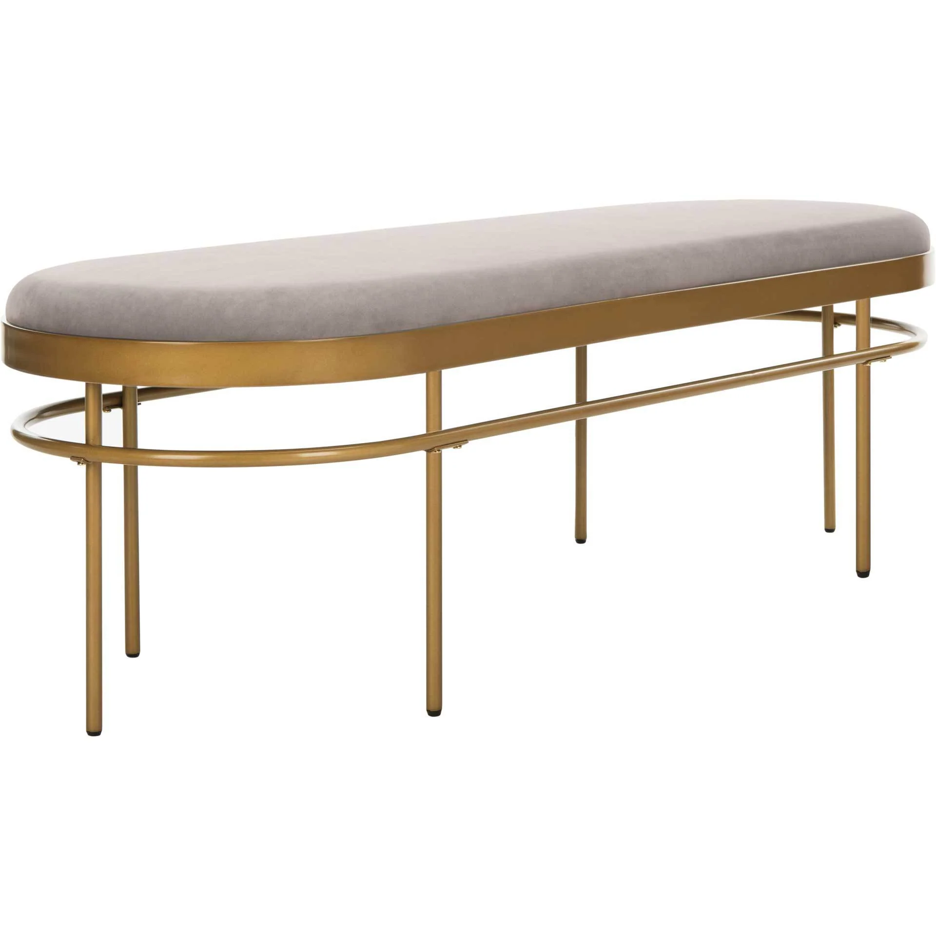 Sylas Oval Bench Gray/Gold - Image 2