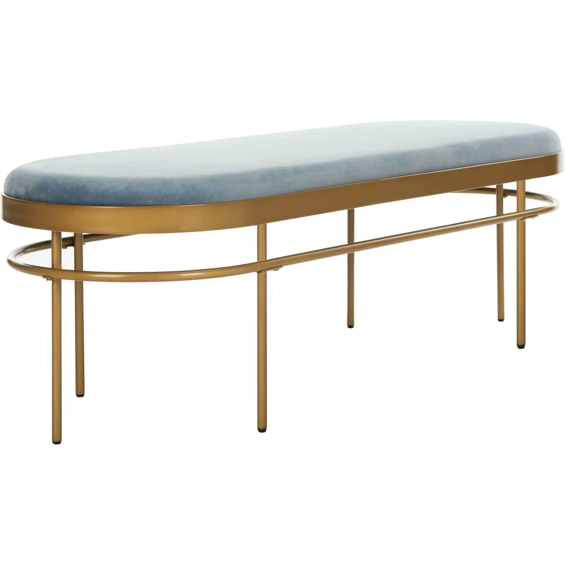 Sylas Oval Bench Slate Blue/Gold - Image 2